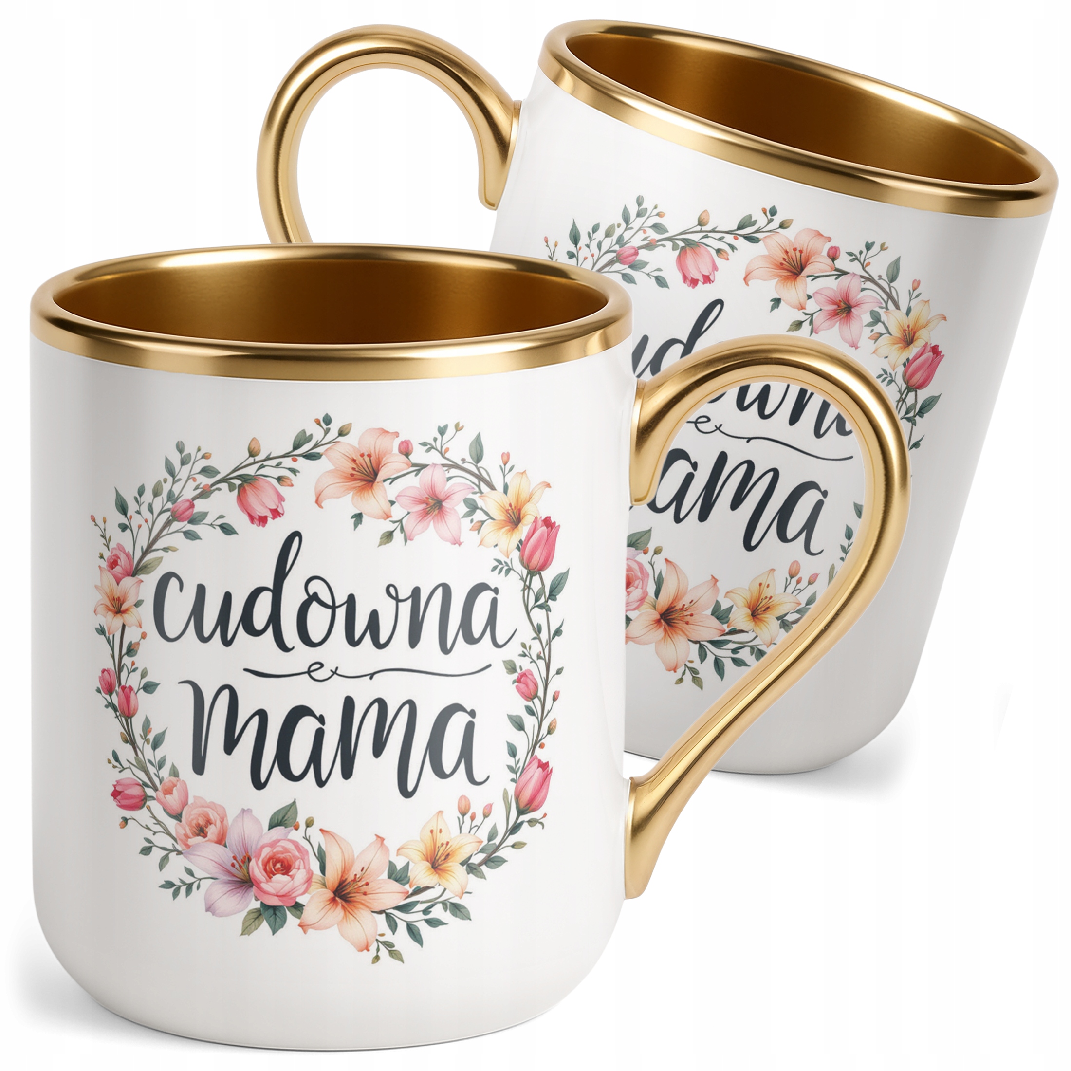 Kubek Premium Złoty Dzień Matki Dla Mamy Prezent Upominek Cudowna Mama