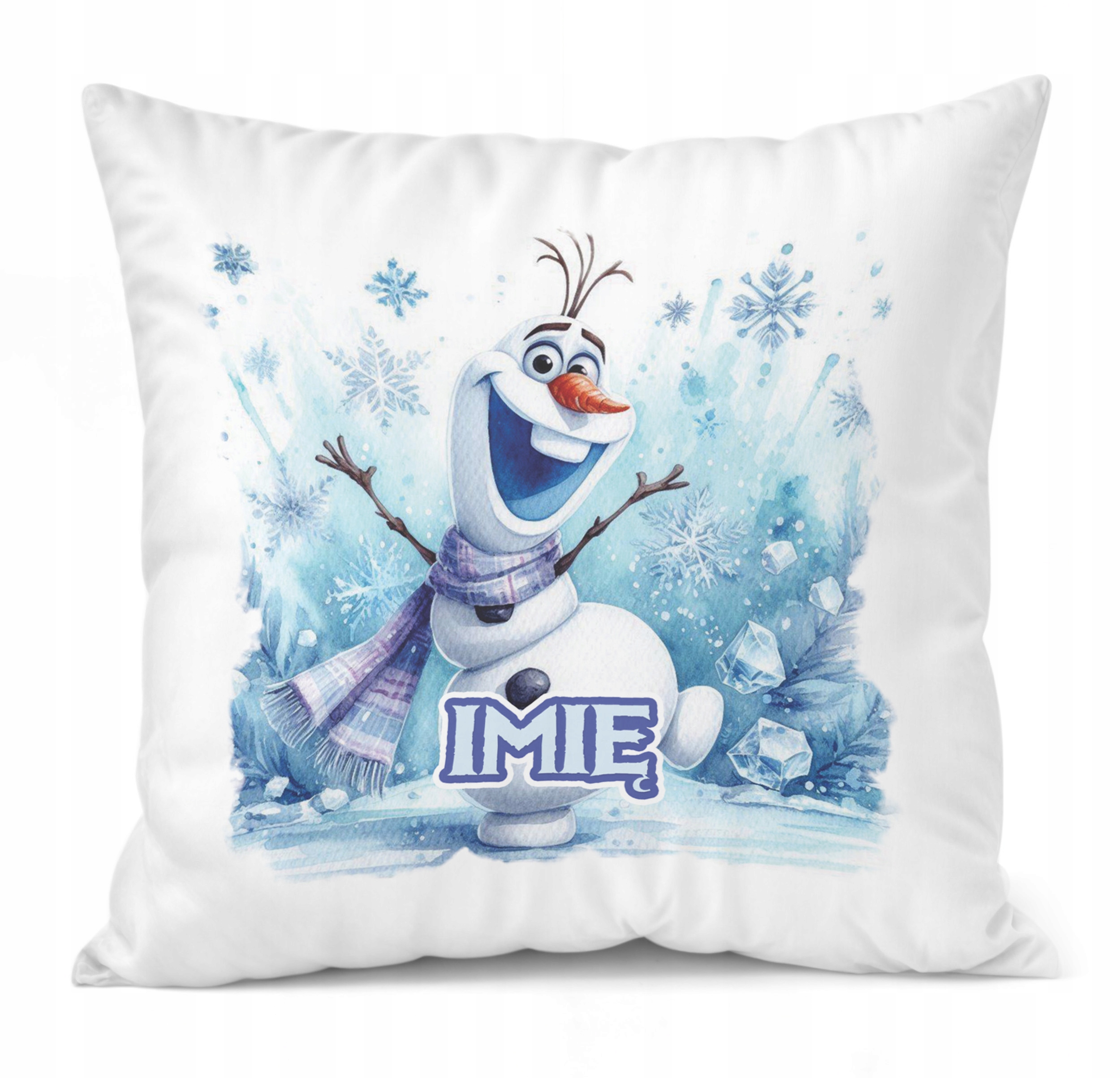 Zestaw Personalizowany Kubek + Poduszka 38×38 cm Kraina Lodu Dla Dzieci