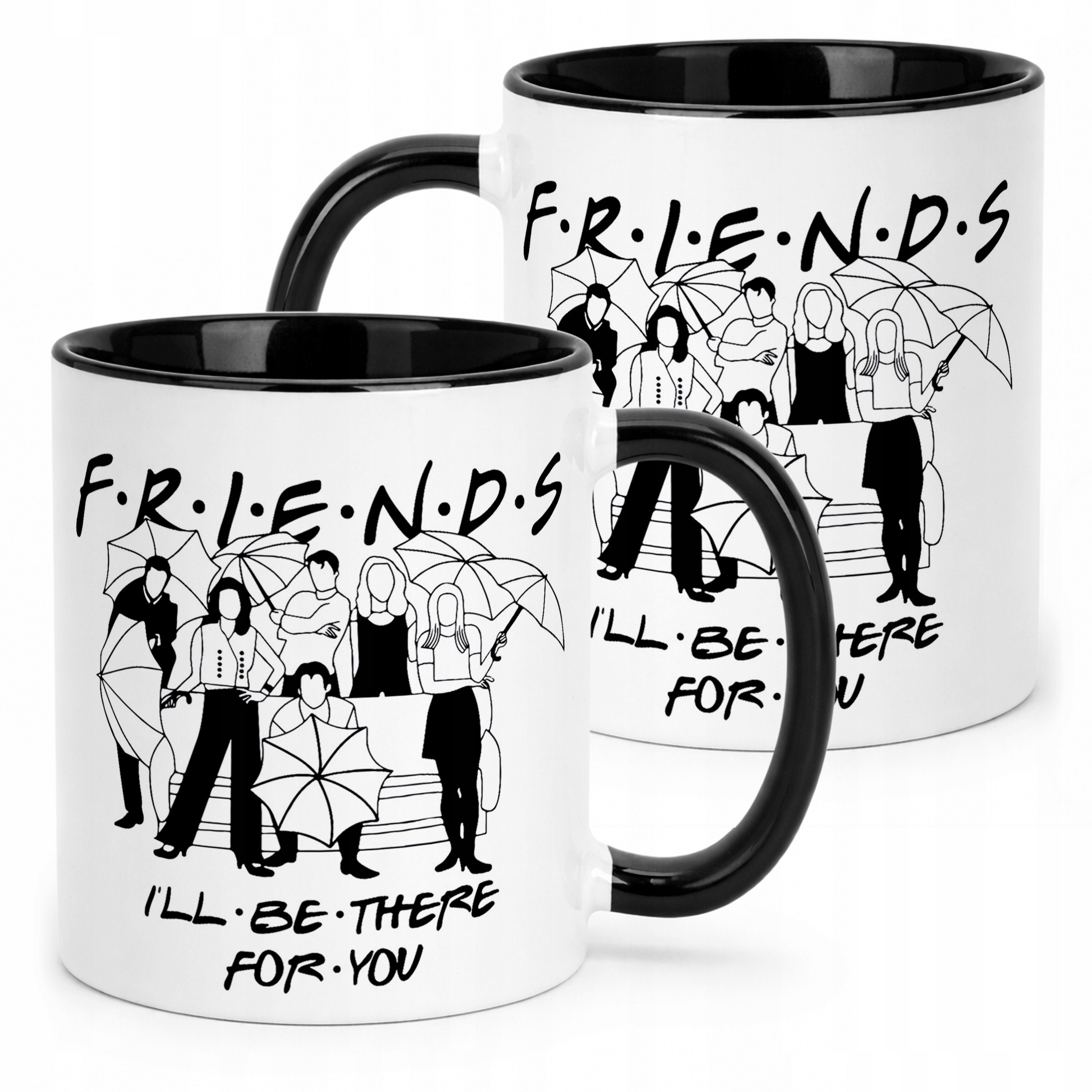 Kubek Czarny Friends Przyjaciele Dla Fanów Serialu Prezent Upominek