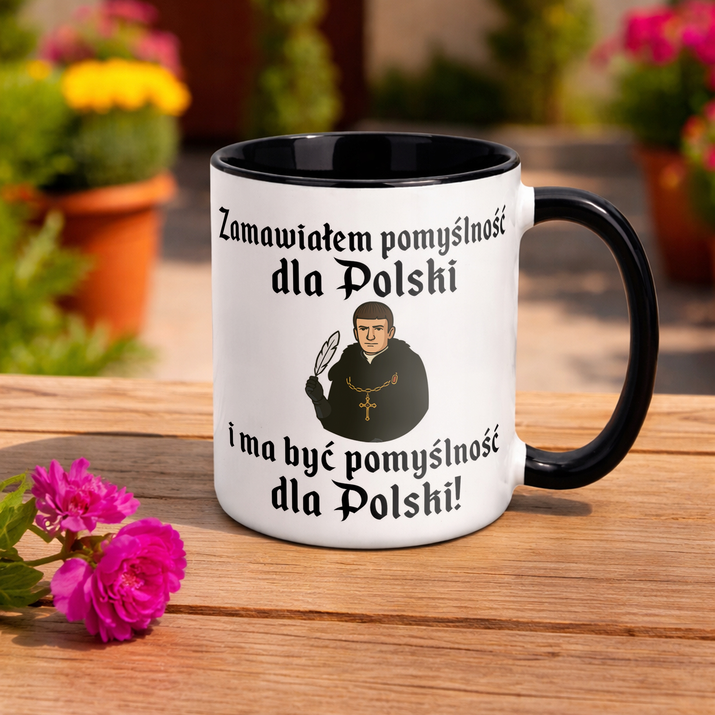 Kubek Czarny 1670 Zamawiałem Pomyślność Dla Polski Jakub Prezent