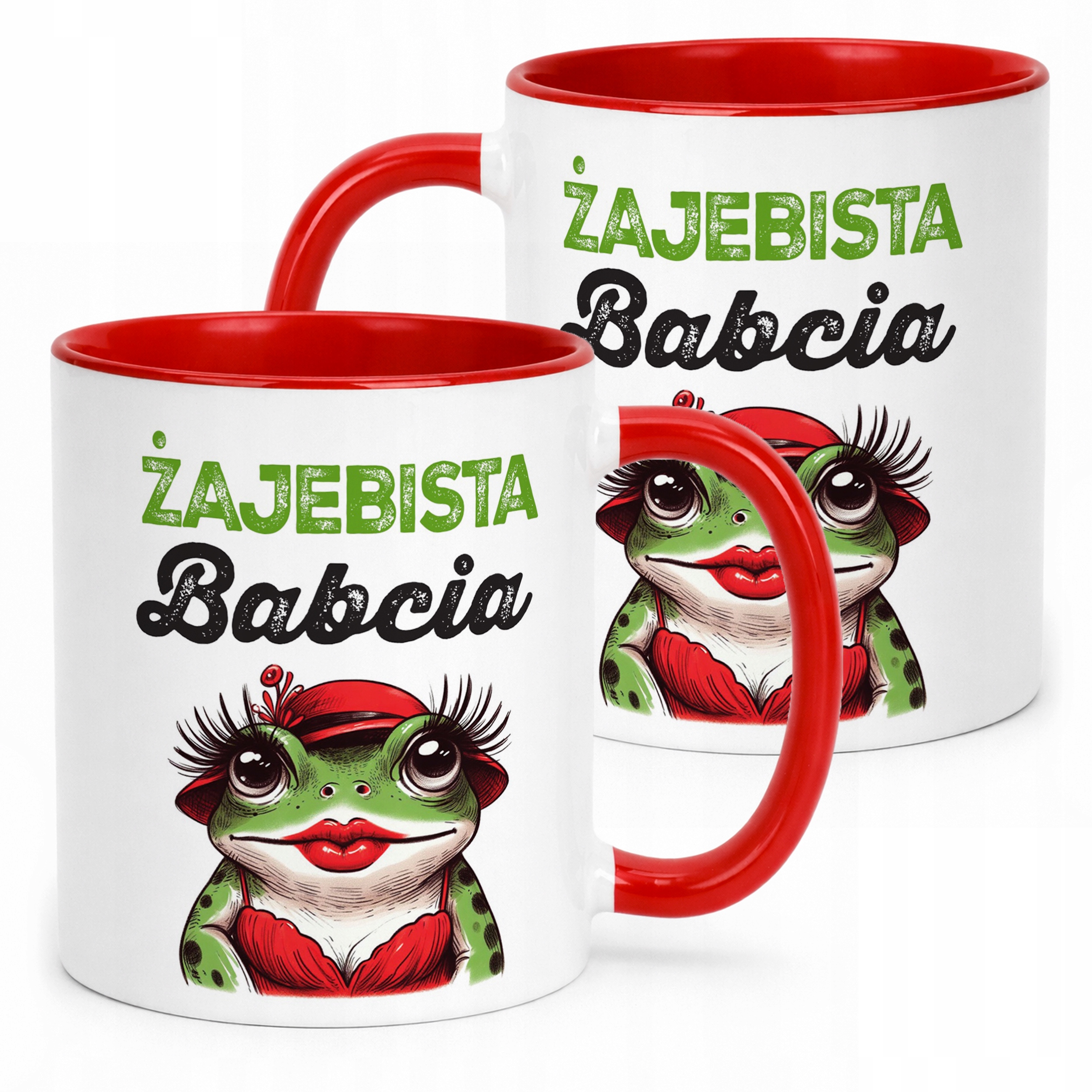 Kubek Czerwony Dzień Babci Dla Babci Prezent Upominek