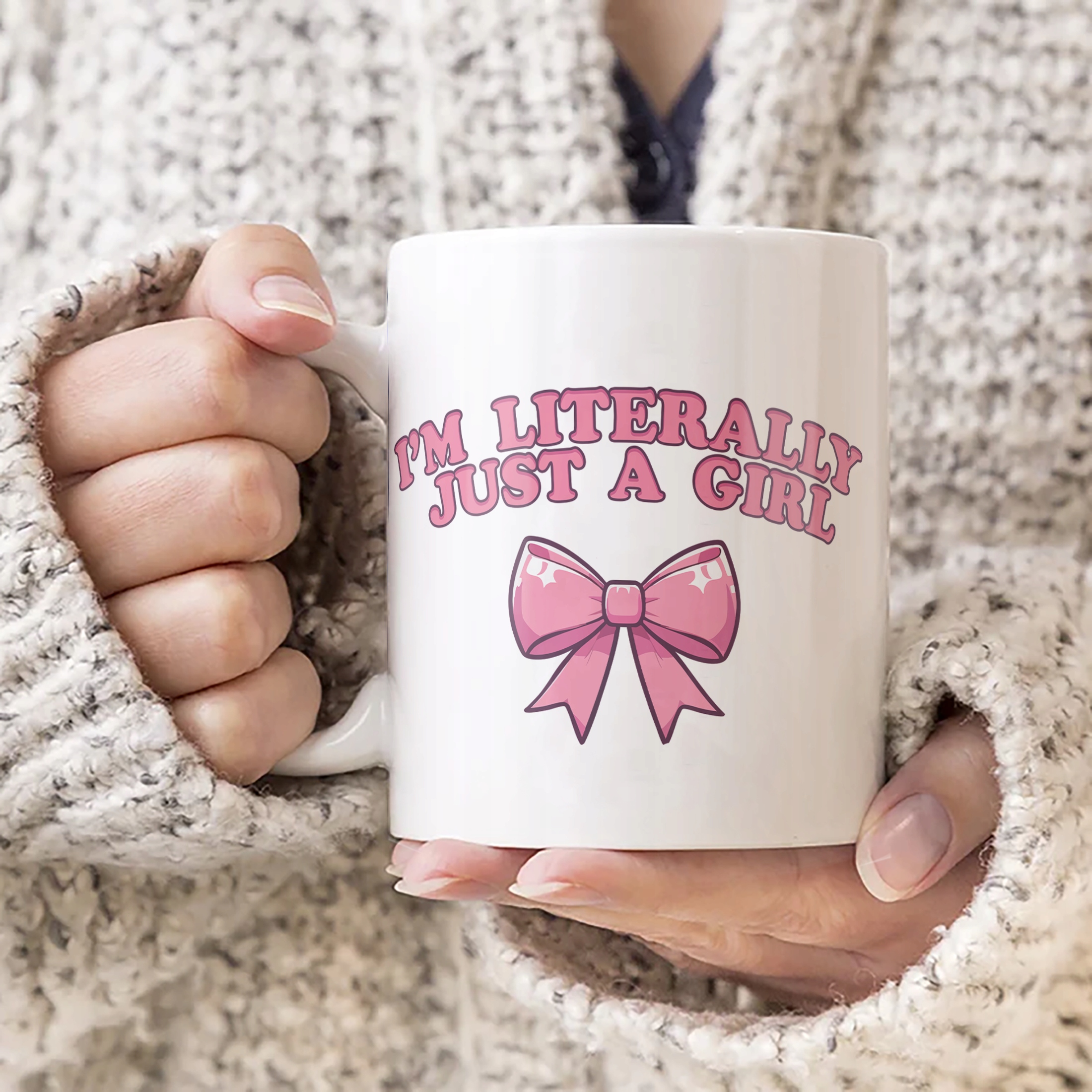 Kubek ceramiczny I’m Just A Girl Dla Dziewczyny Prezent Upominek