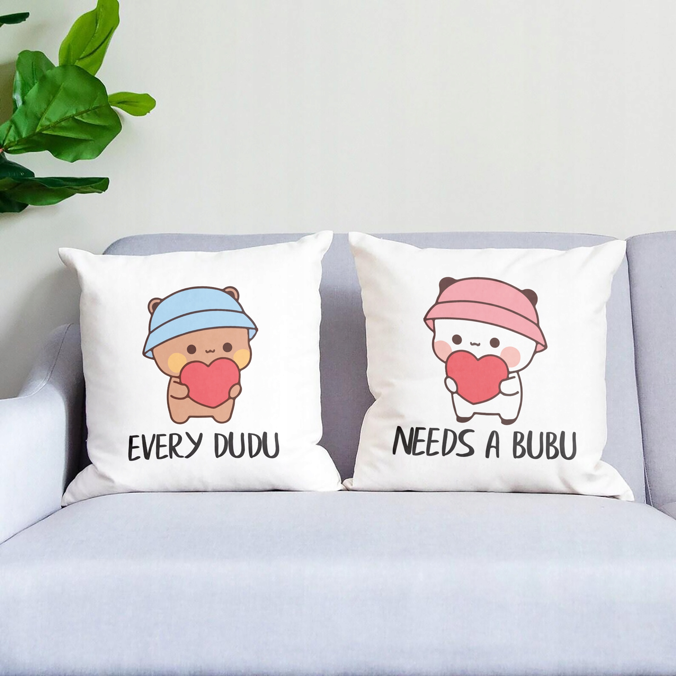 Zestaw Poduszek Walentynkowy Walentynek Bubu i Dudu Dla Pary Prezent