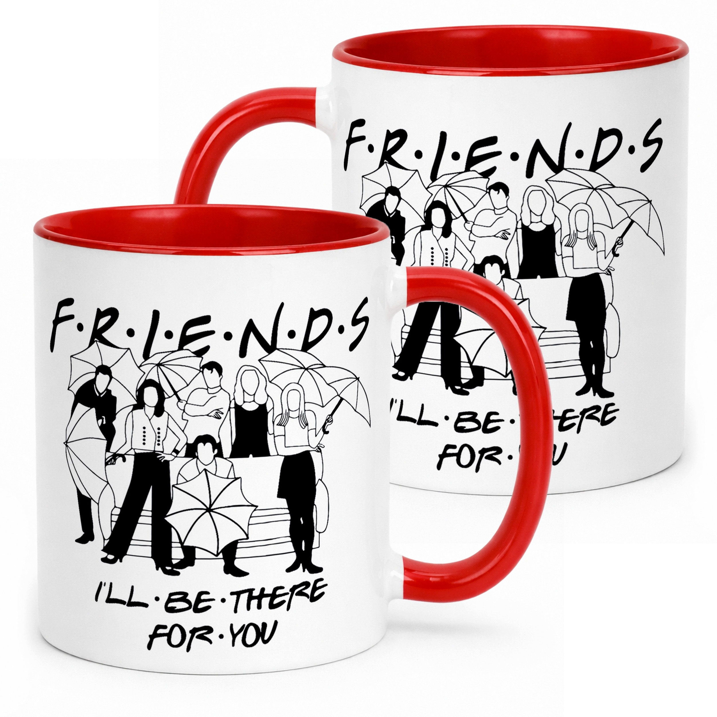 Kubek Czerwony Friends Przyjaciele Dla Fanów Serialu Prezent Upominek