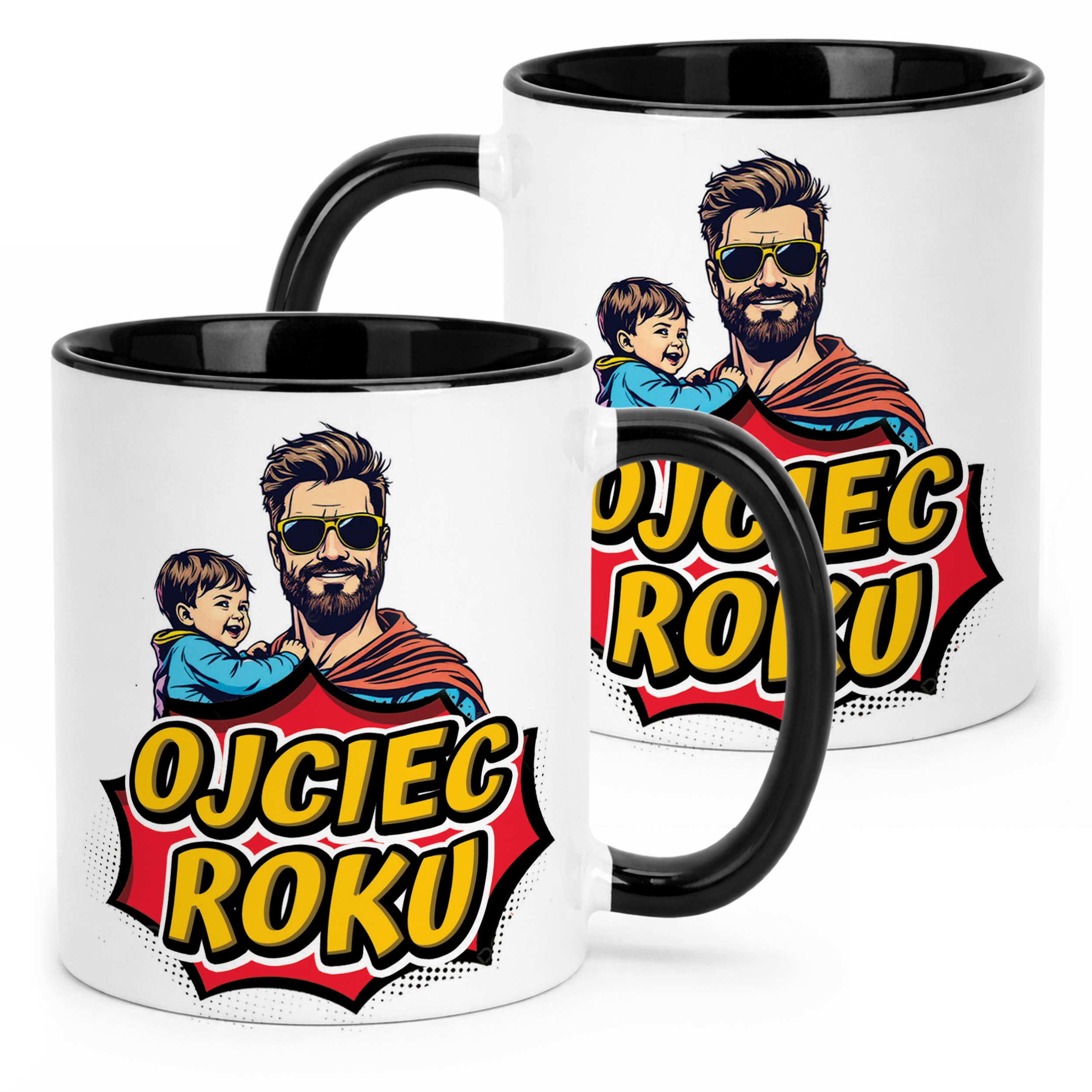 Kubek Czarny Dzień Ojca Dla Taty Ojciec Roku Prezent