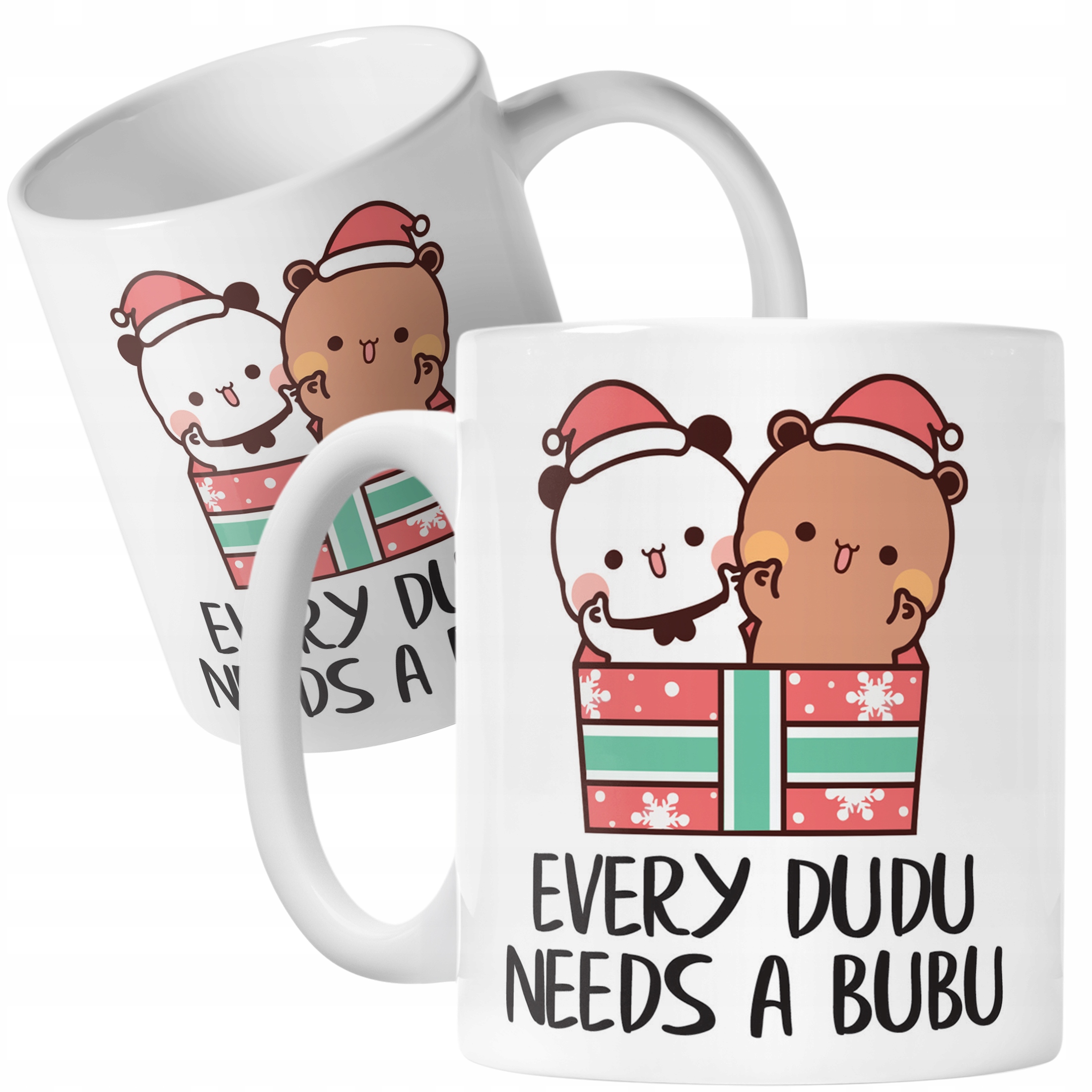 Kubek Ceramiczny Świąteczny Bubu Dudu Boże Narodzenie Mikołajki Prezent