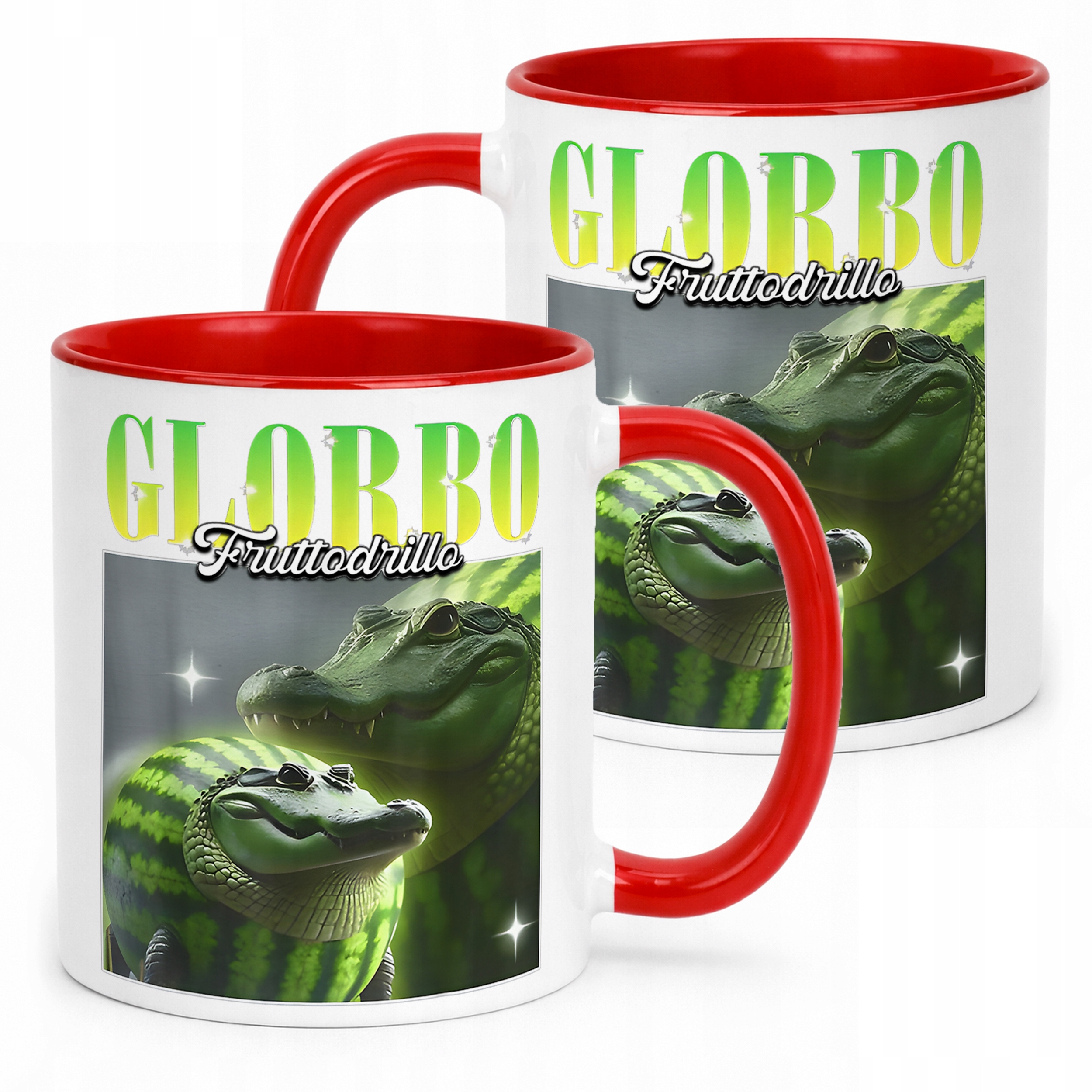 Kubek ceramiczny Glorbo Fruttodrillo viral tiktok brainrot