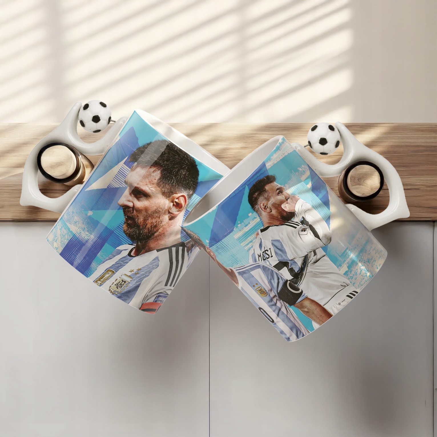 Kubek piłkarski Lionel Messi dla fanów Argentyna dla kibica