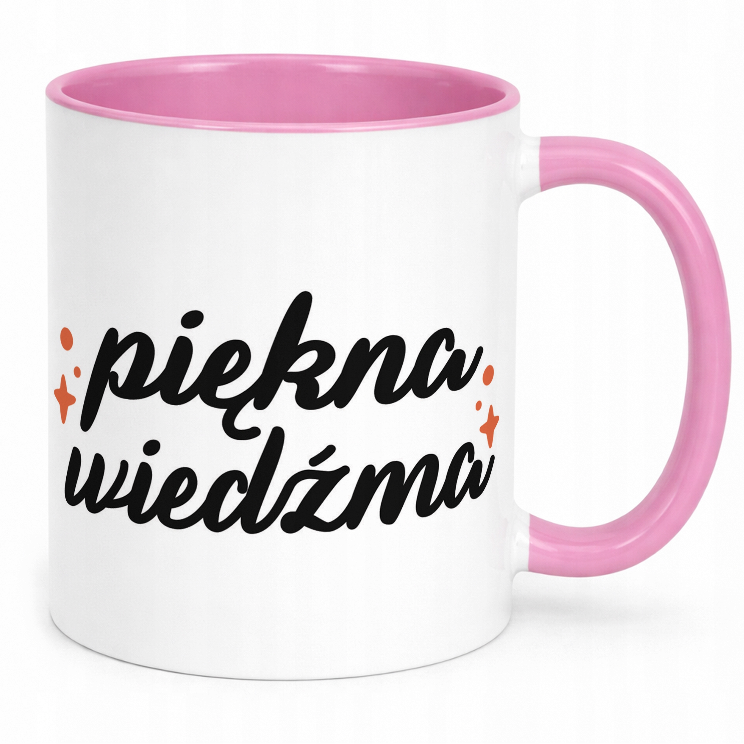 Kubek Różowy Halloween Piękna Wiedźma Dla Kobiety Prezent Upominek