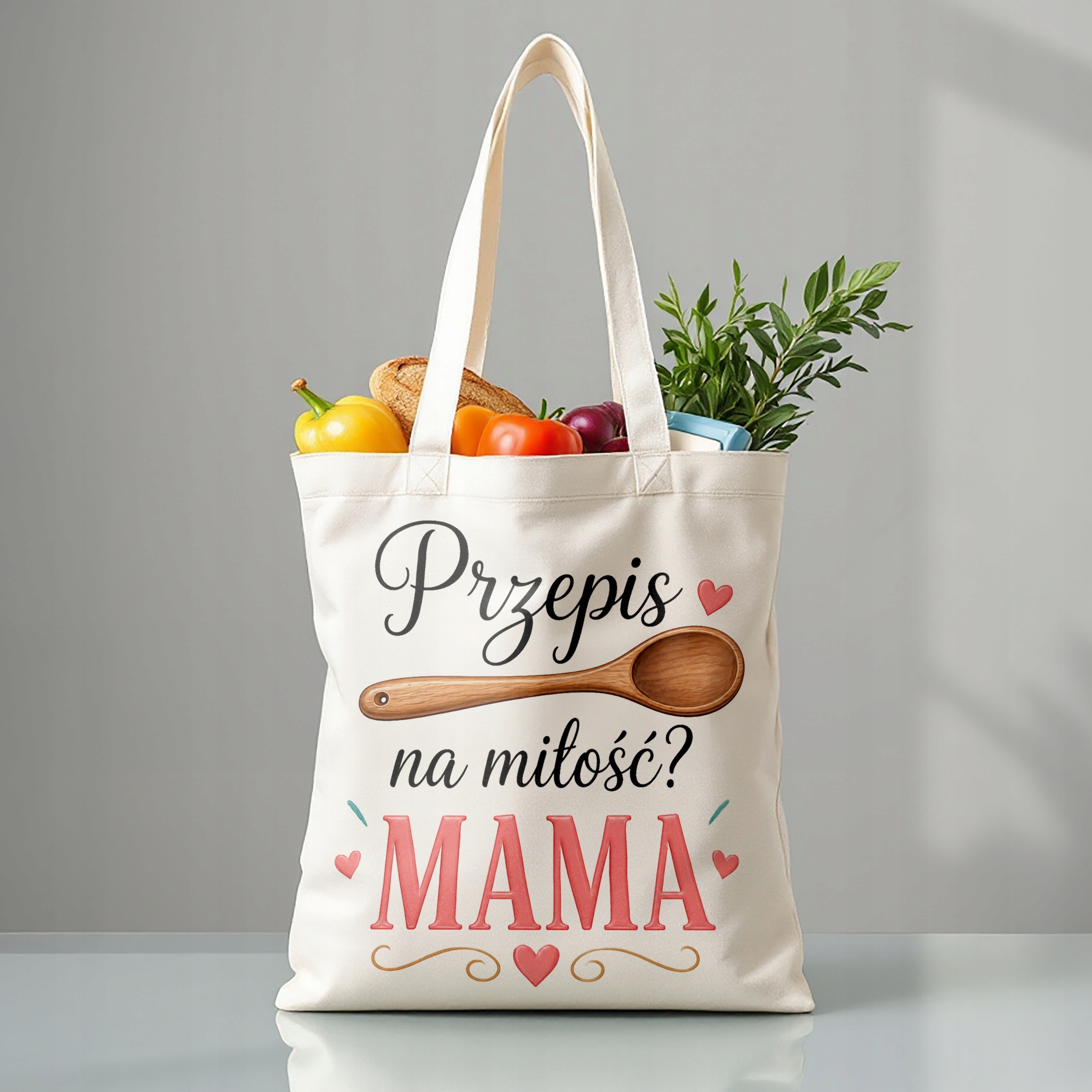 Torba bawełniana dla mamy prezent na Dzień Matki na prezent dla mamy