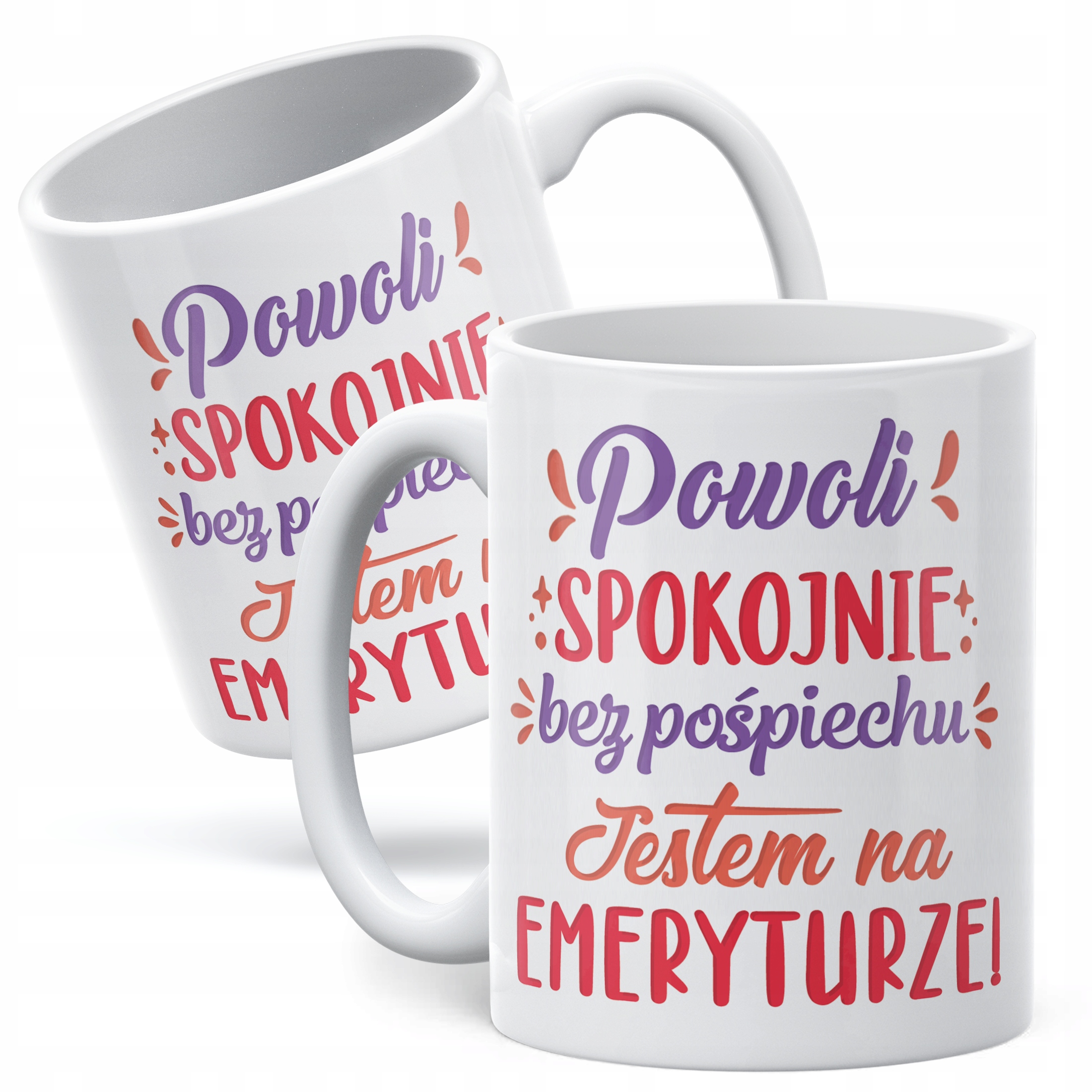 Kubek ceramiczny z okazji Emerytury Dla Emeryta Emerytki Prezent Upominek