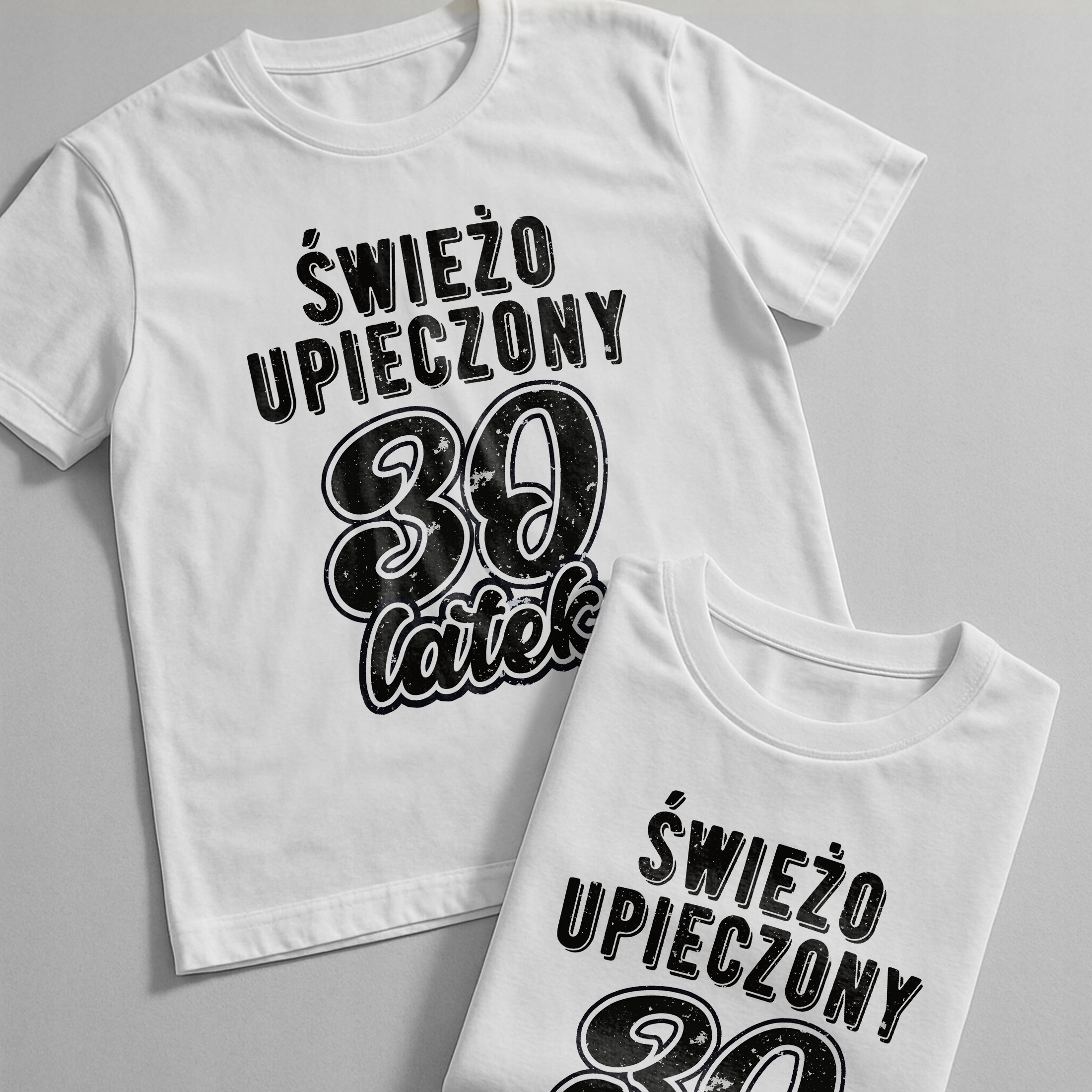 Koszulka biała męska Świeżo Upieczony 30 Urodziny Prezent