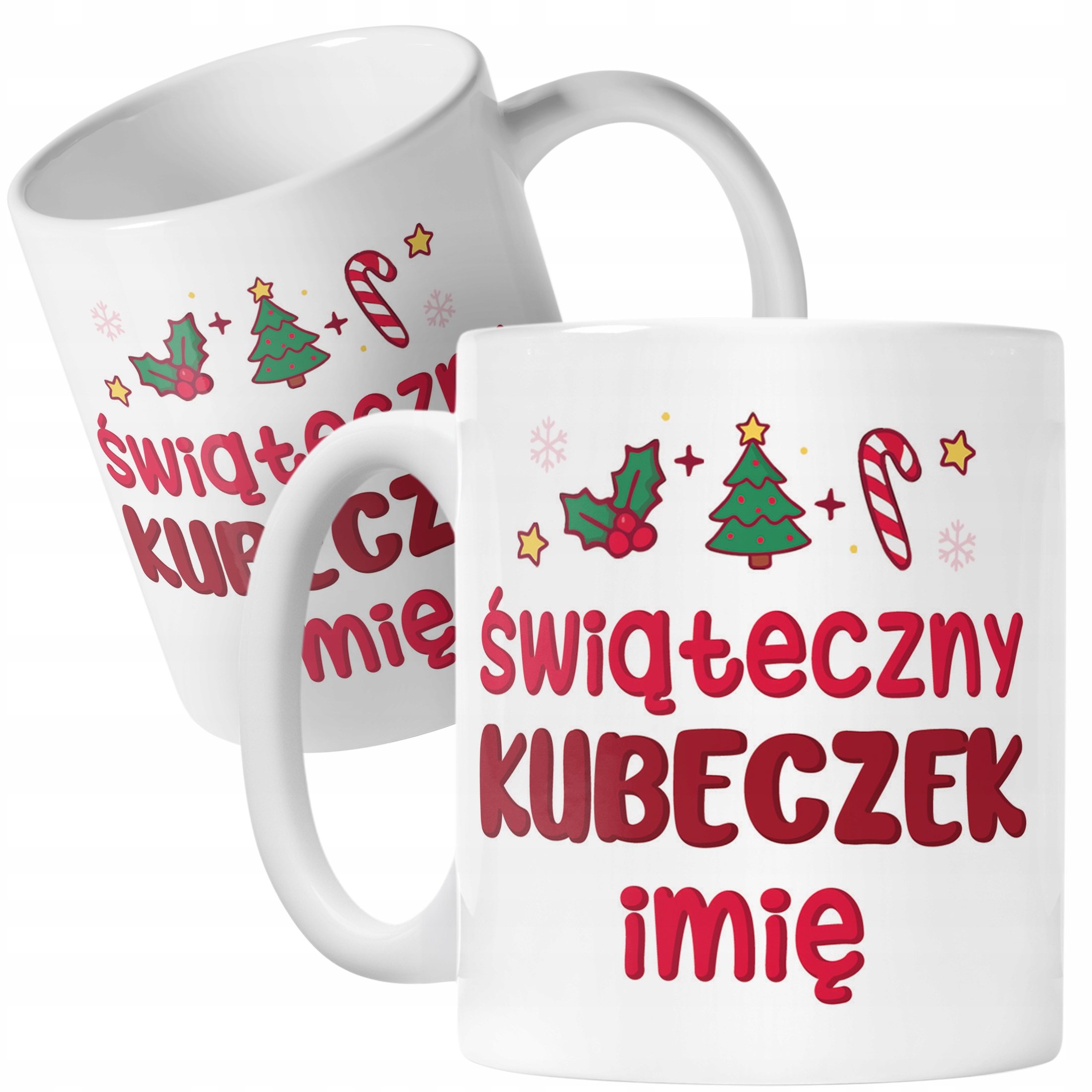Kubek Ceramiczny Personalizowany Świąteczny Boże Narodzenie Prezent