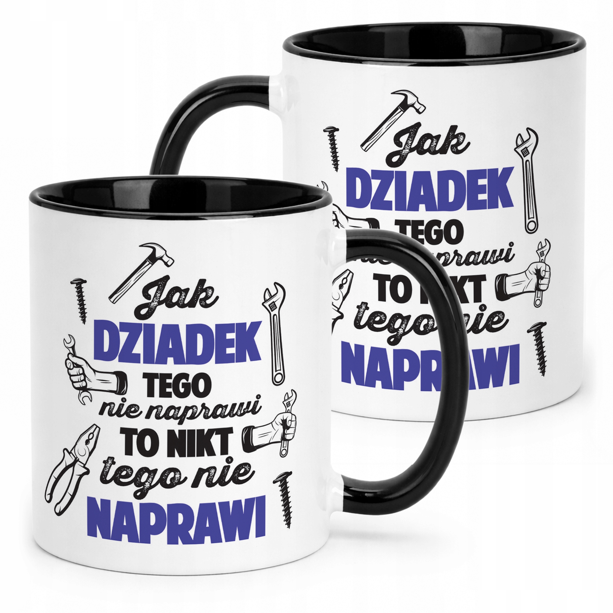 Kubek Czarny Dzień Dziadka Dla Dziadka Prezent Upominek