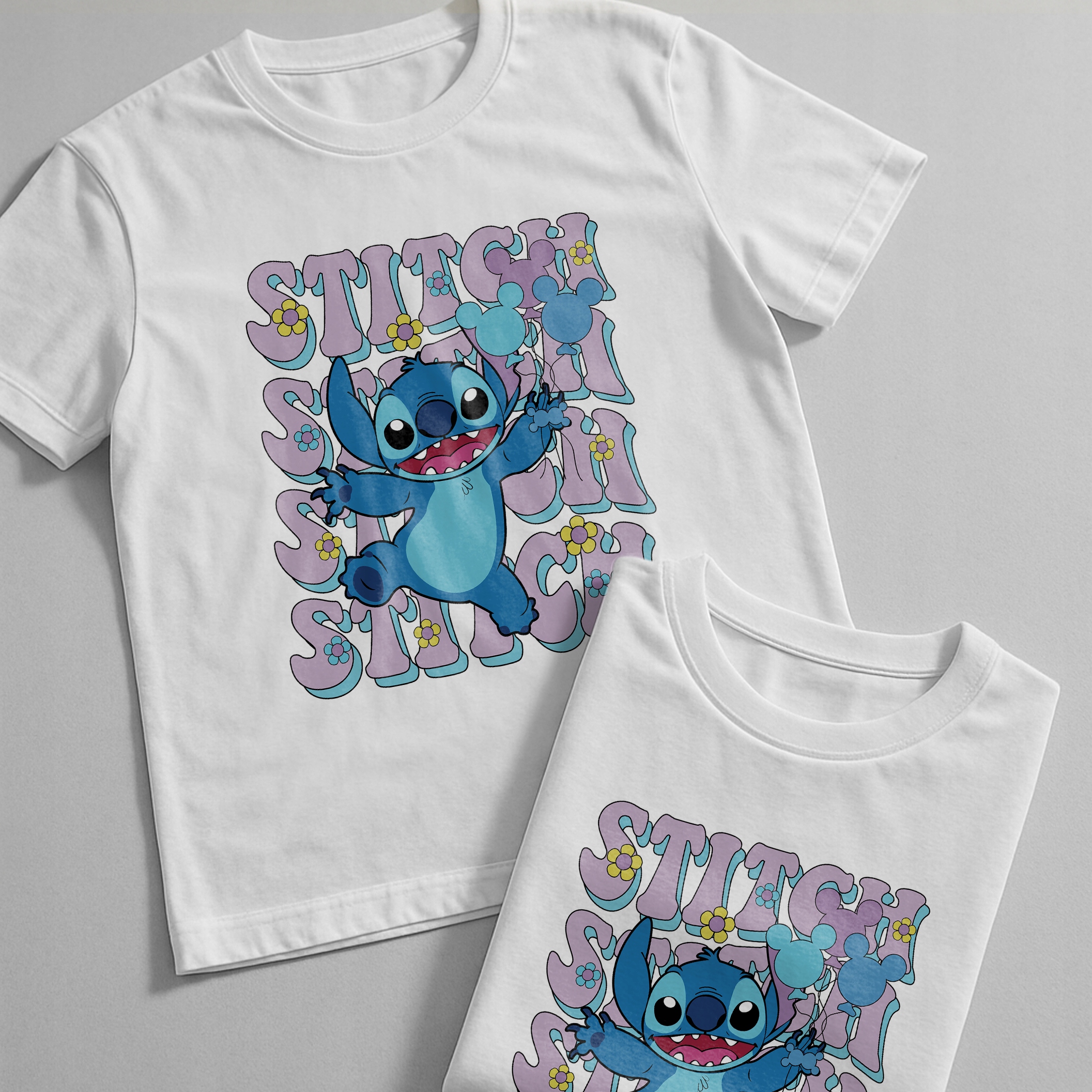 Koszulka biała dziecięca Stitch Lilo i Stich Dla Fanów