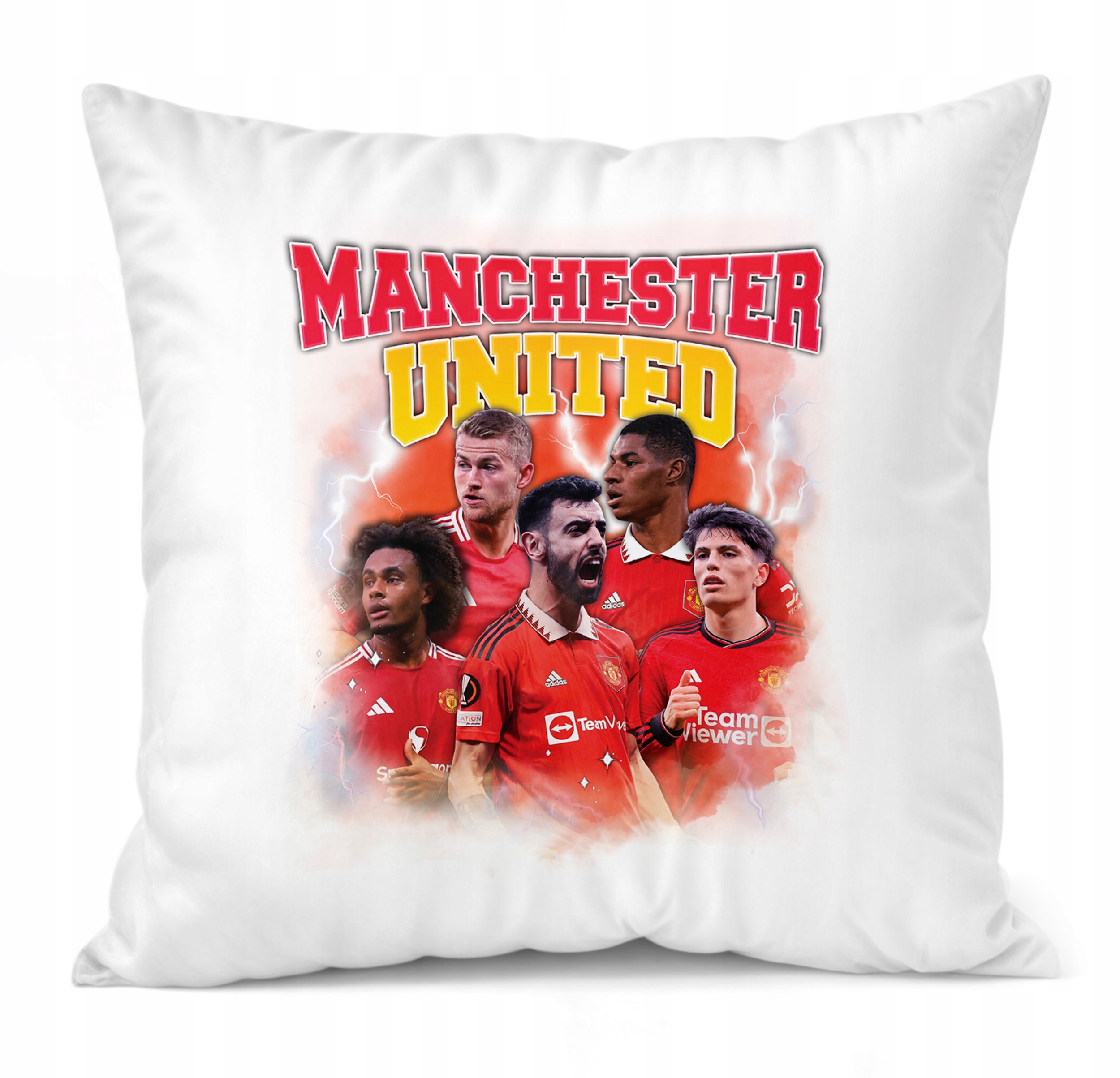 Zestaw Kubek Piłkarski + Poduszka Manchester United Fernandes