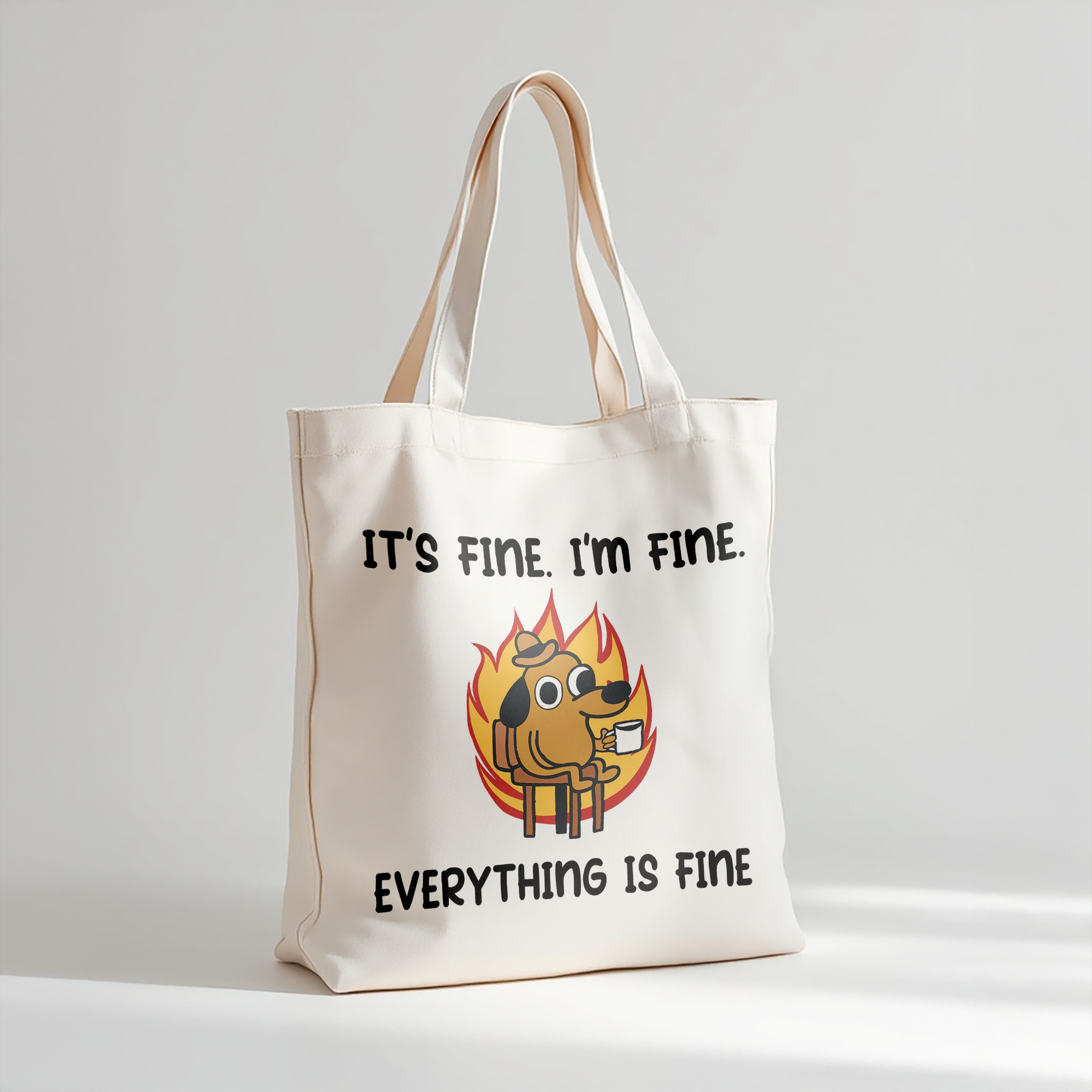 Torba bawełniana premium It’s Fine I’m Fine Zabawny Prezent