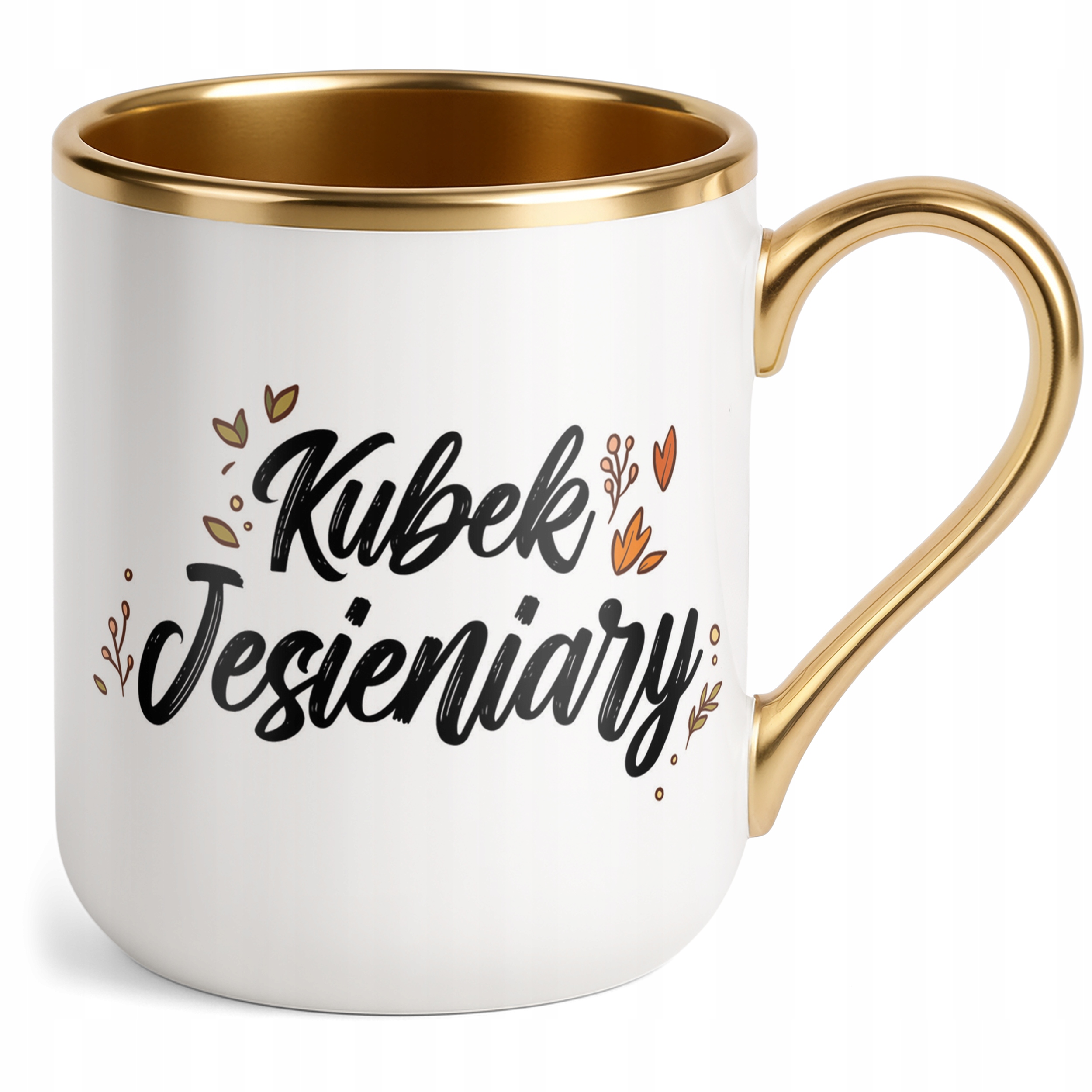 Kubek Premium Złoty Personalizowany Jesienny Jesieniara Prezent