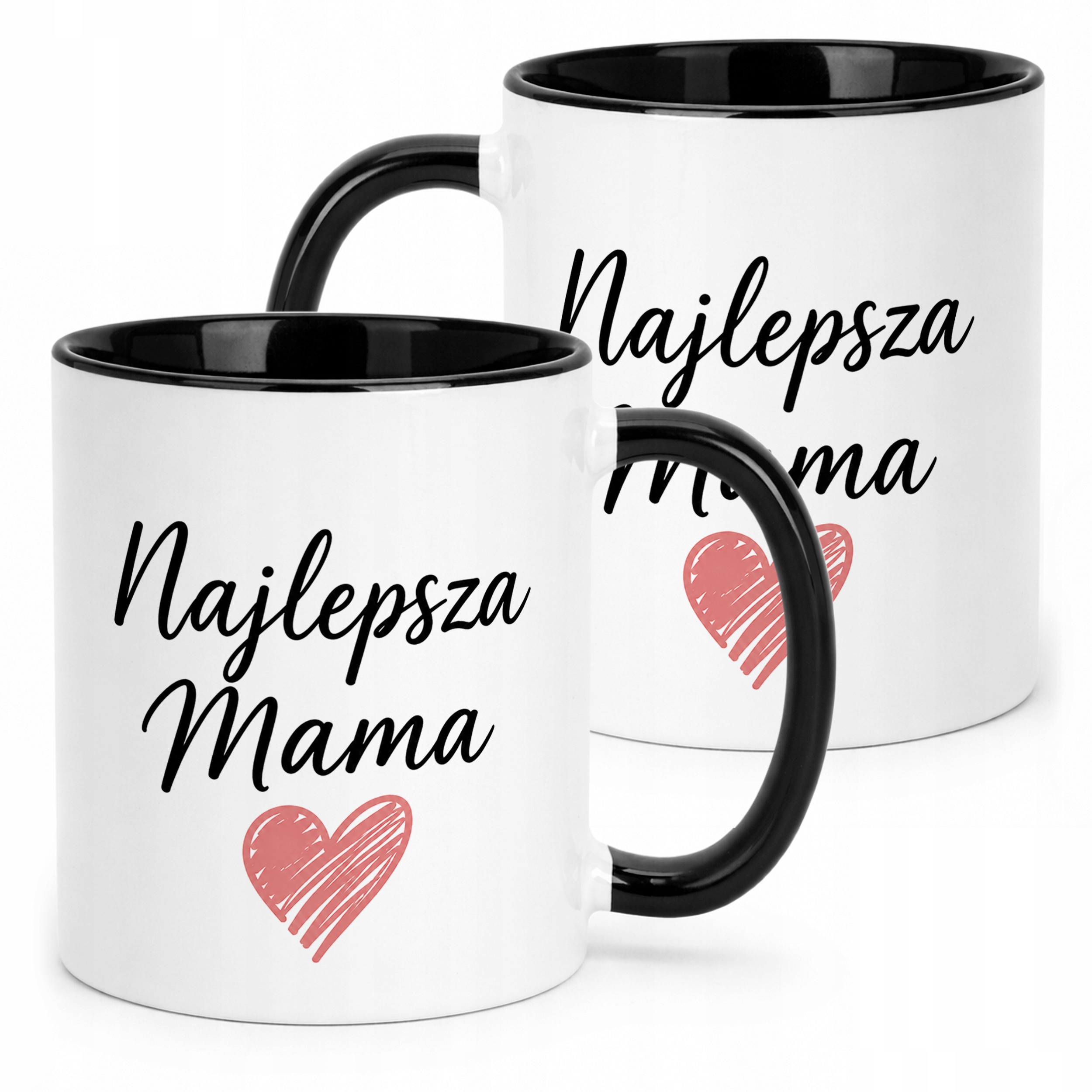 Kubek czarny dla mamy prezent na Dzień Matki idealny upominek dla mamy