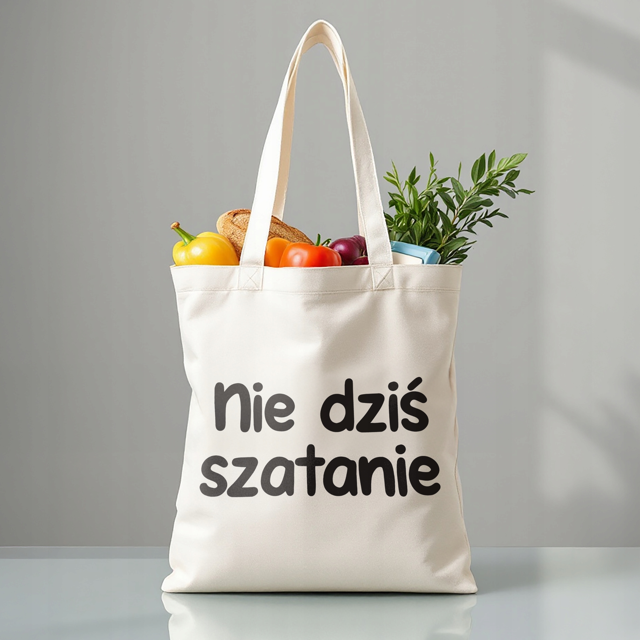 Torba bawełniana premium Nie Dziś Szatanie Zabawny Prezent