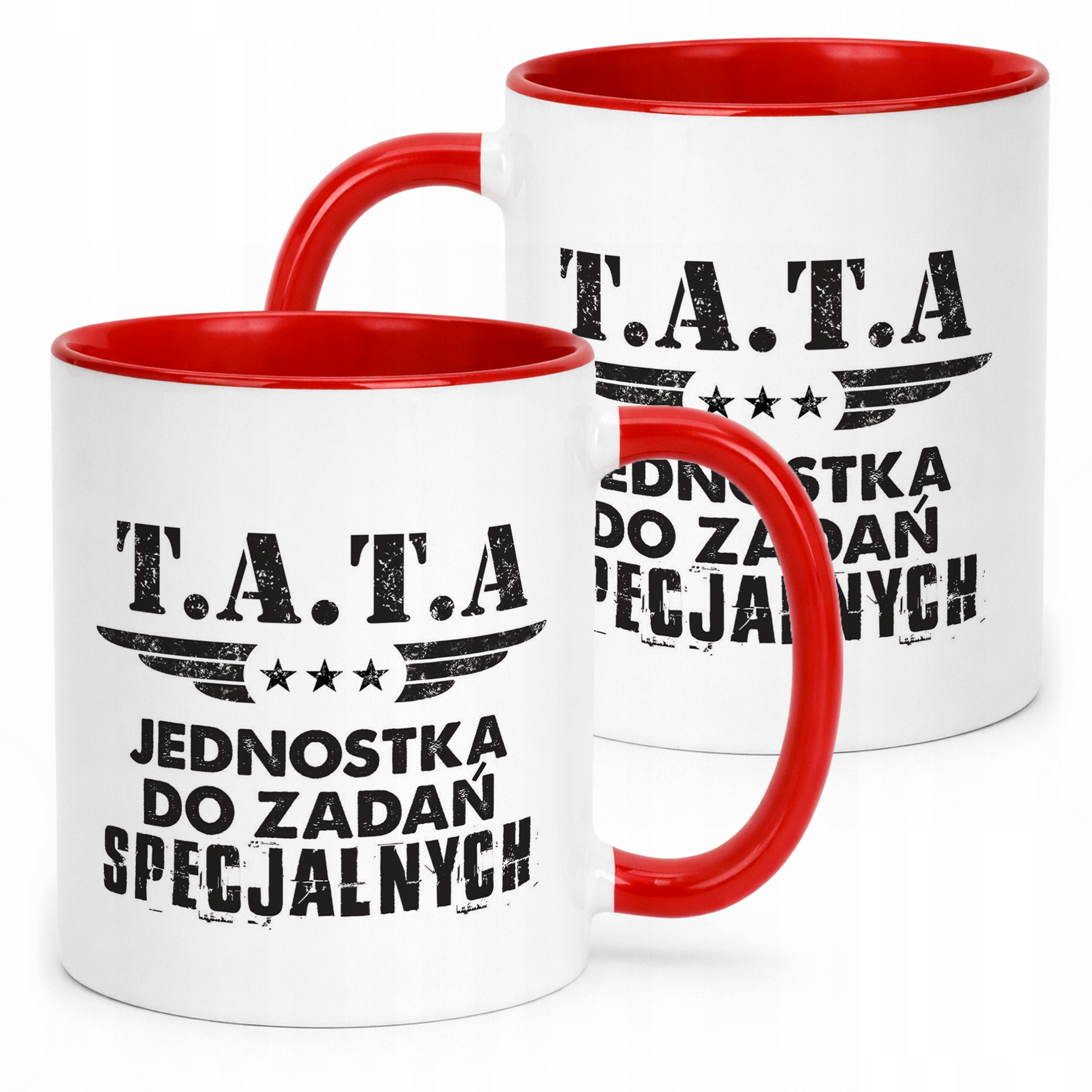 Kubek Czerwony Dzień Ojca Dla Taty Tata Jednostka Prezent