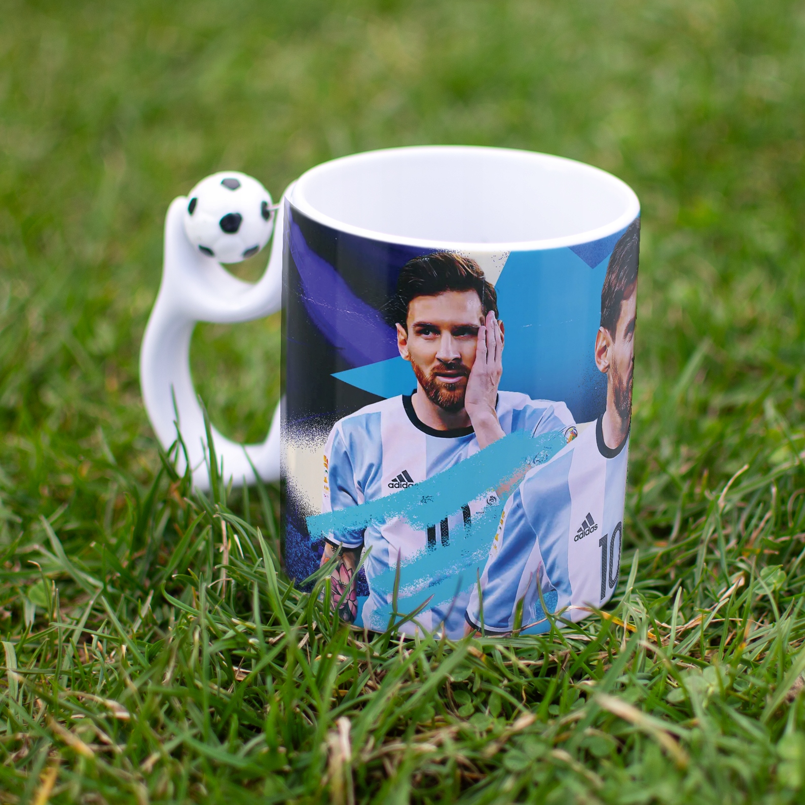 Kubek piłkarski Lionel Messi dla fanów Argentyna dla kibica