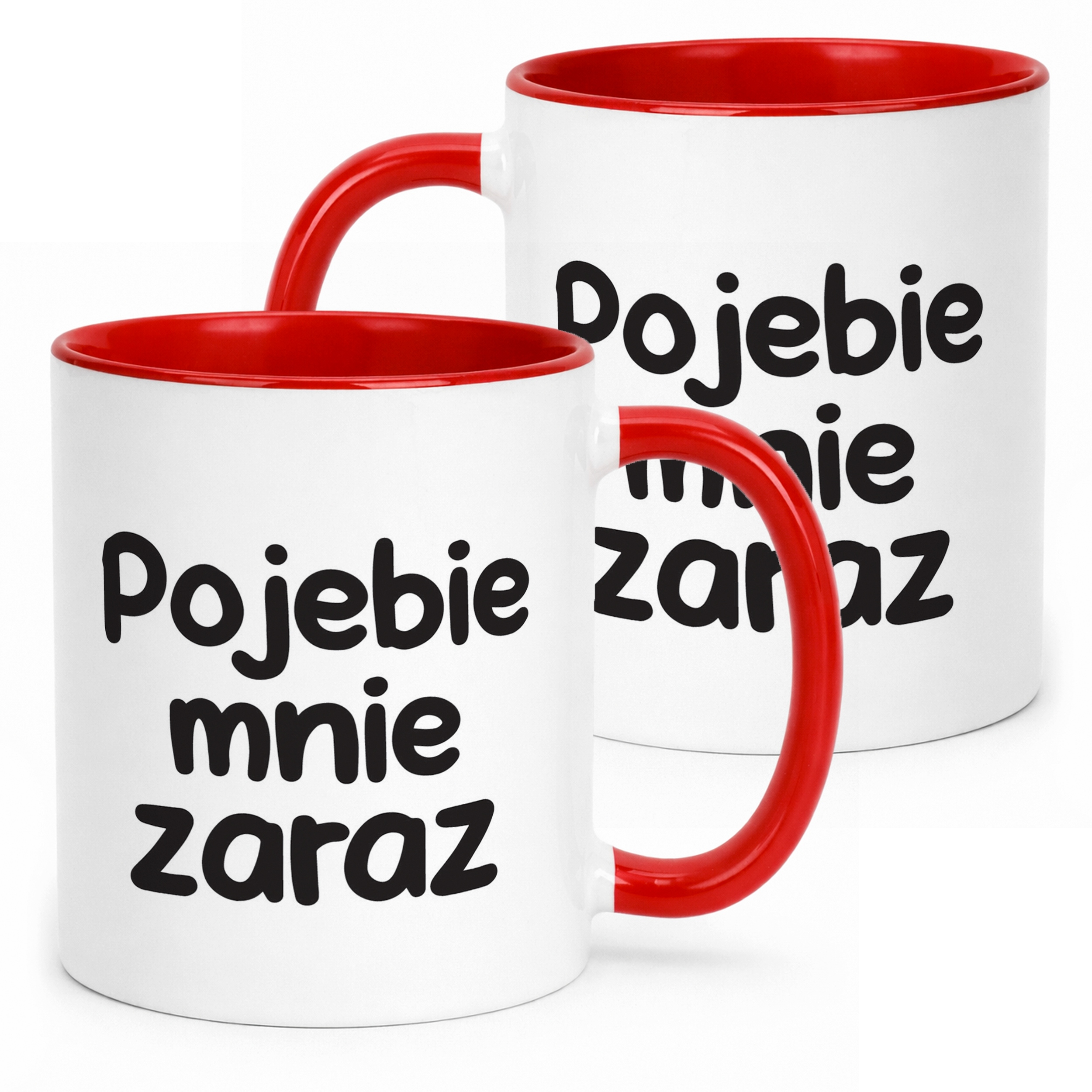 Kubek Czerwony Poje**e Mnie Zaraz Śmieszny Zabawny Prezent