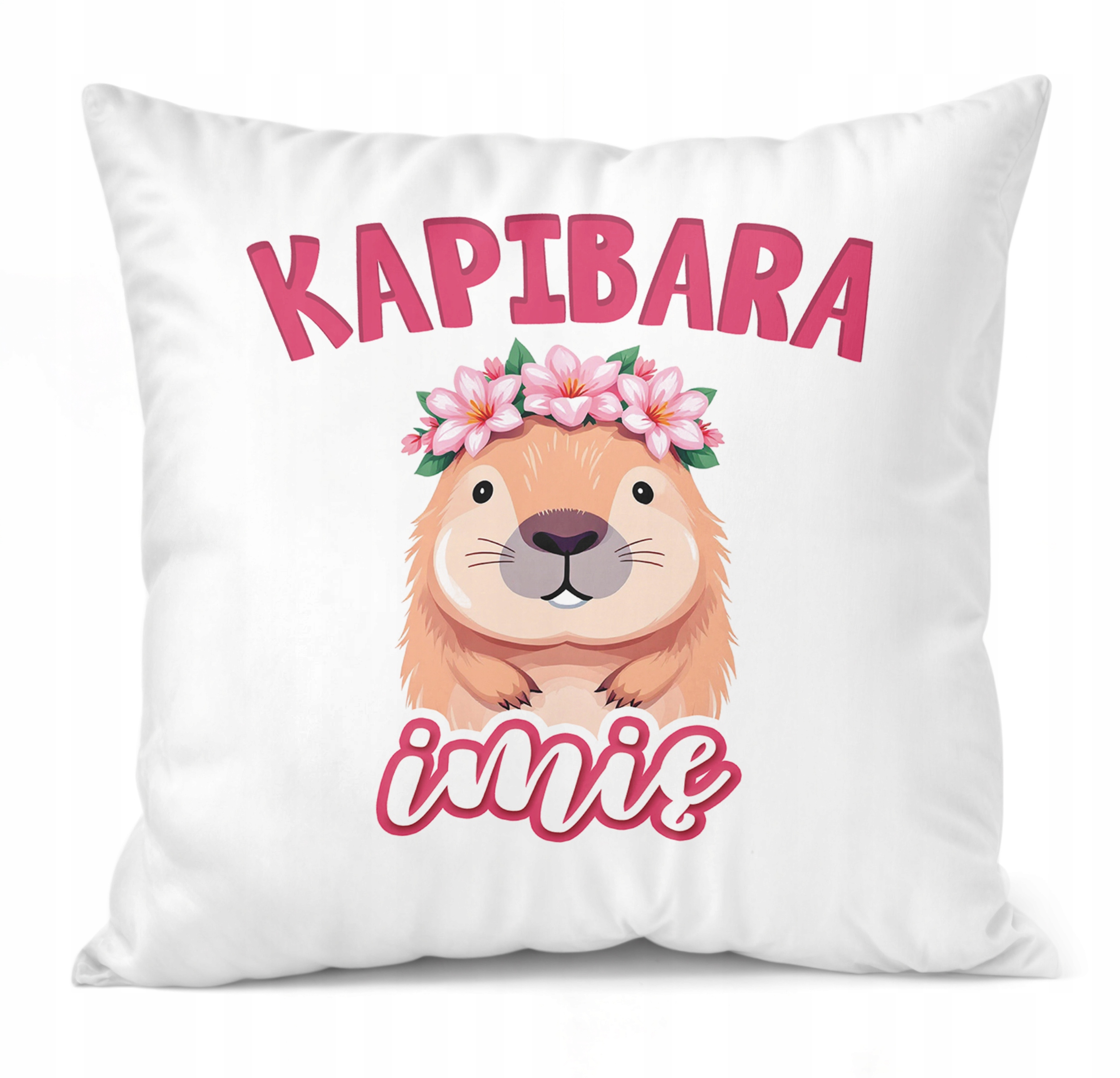 Zestaw personalizowany Kubek + Poduszka Kapibara Capybara Zwierzak Prezent