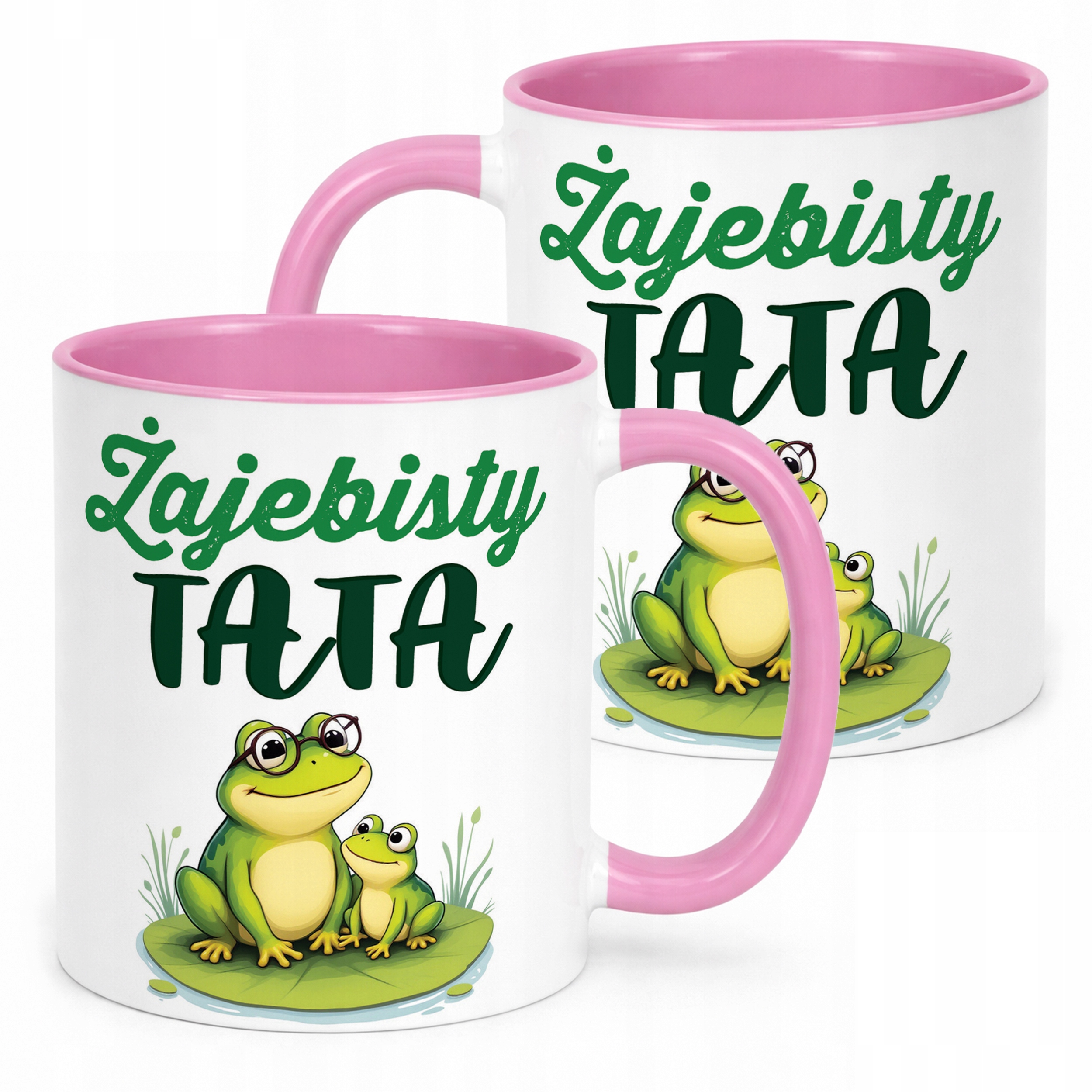 Kubek Różowy Dzień Ojca Dla Taty Żajebisty Tata Prezent