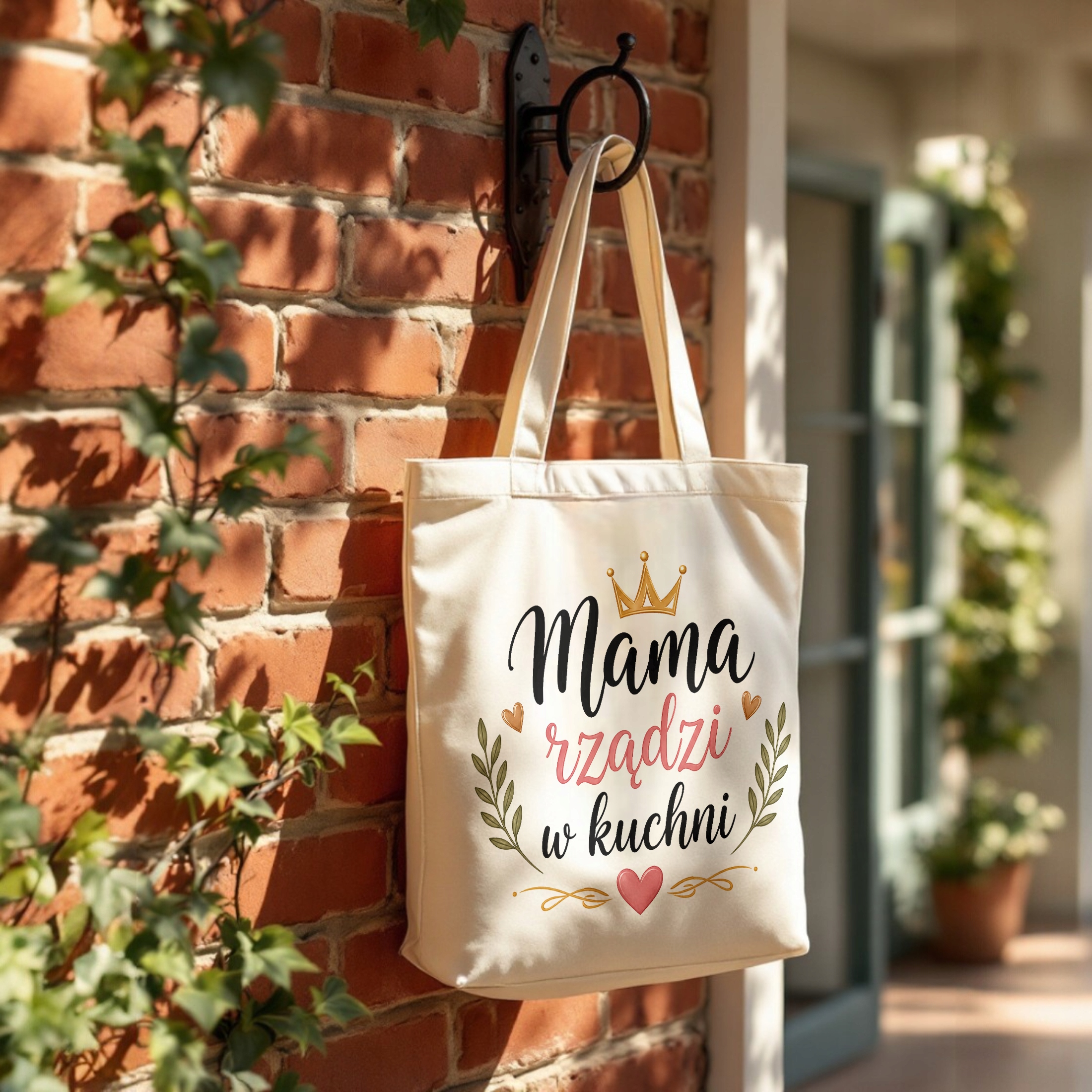 Torba bawełniana premium dla mamy prezent na Dzień Matki uroczy upominek