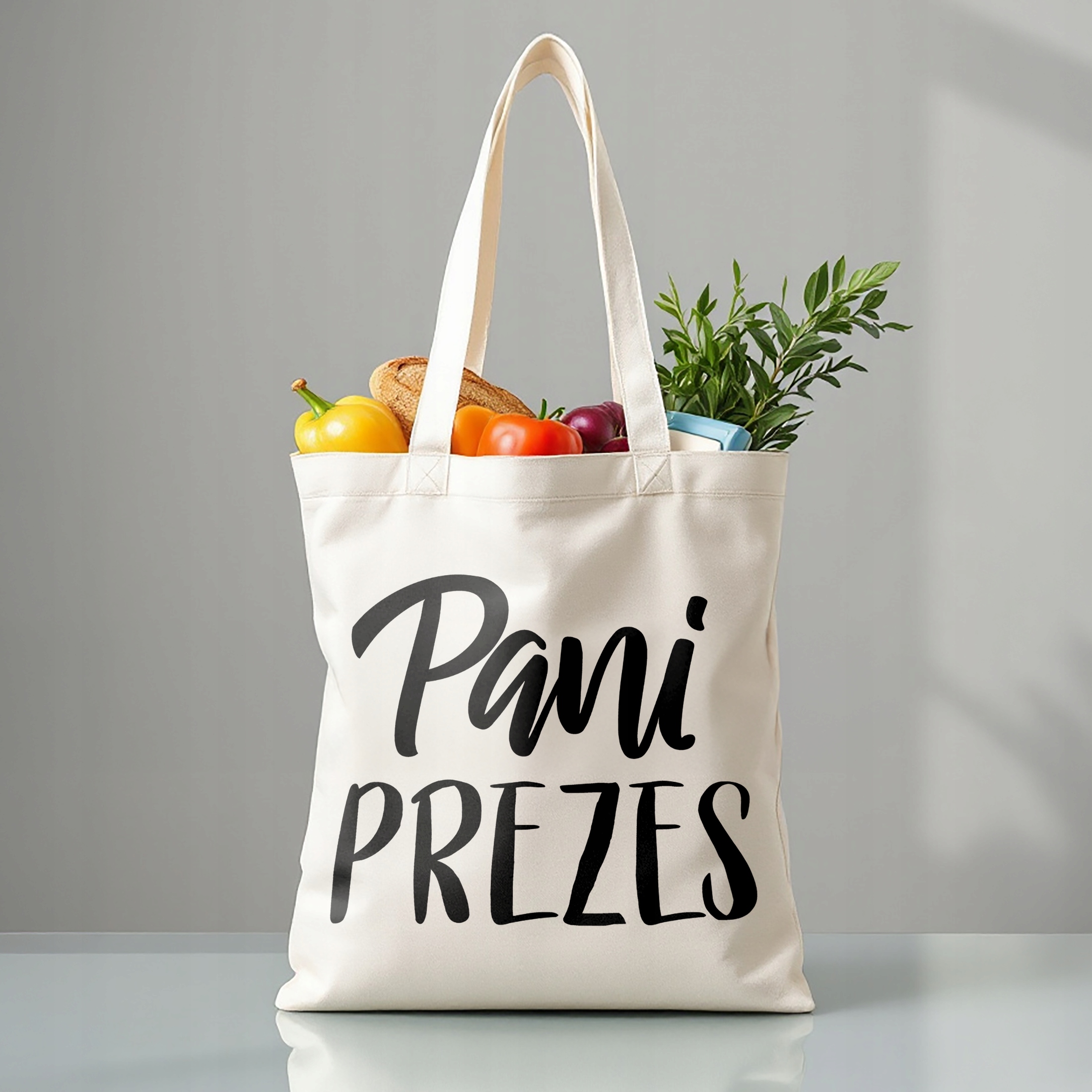 Torba bawełniana premium Pani Prezes Zabawny Prezent