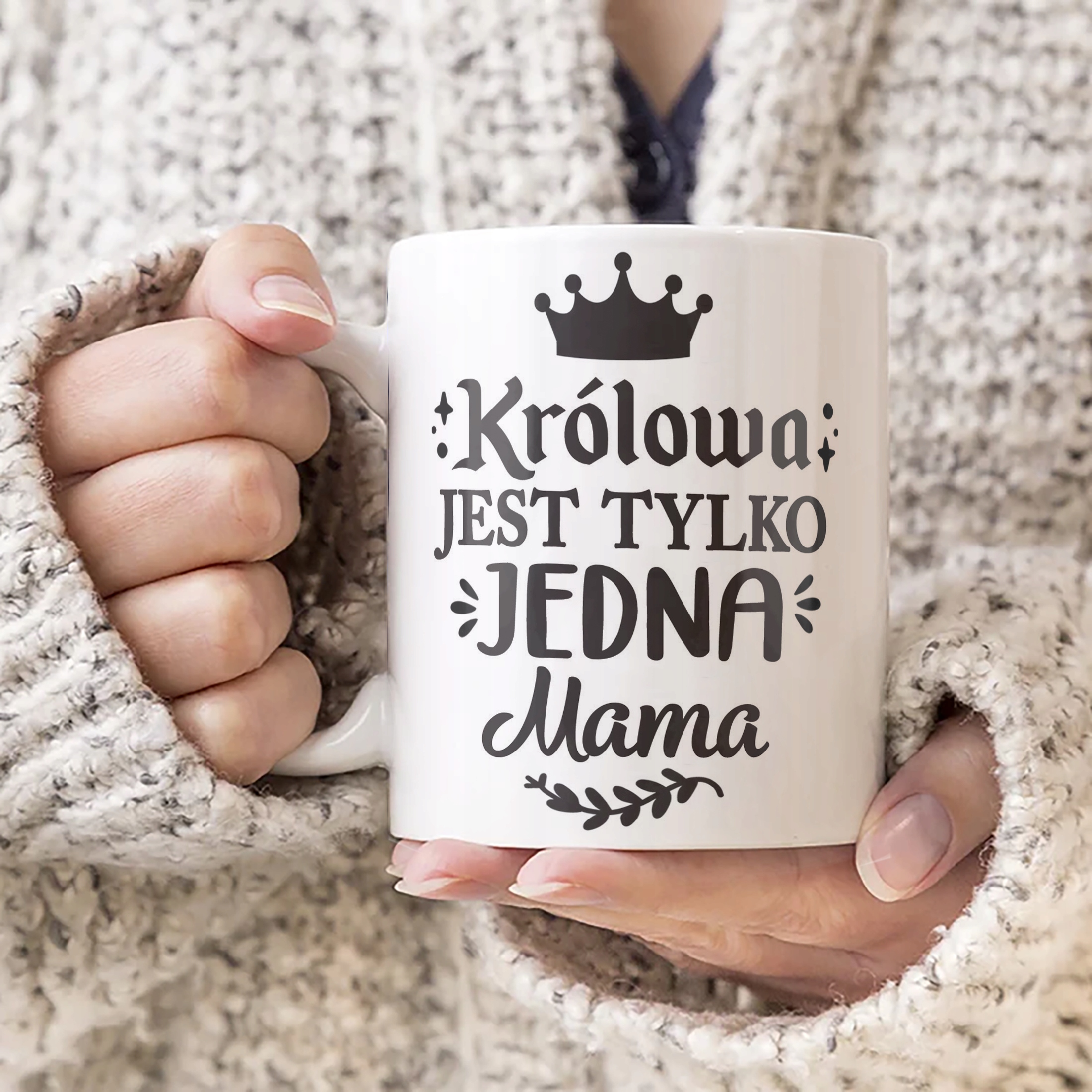 Kubek ceramiczny Dzień Matki Dla Mamy Prezent Królowa Jest Tylko Jedna