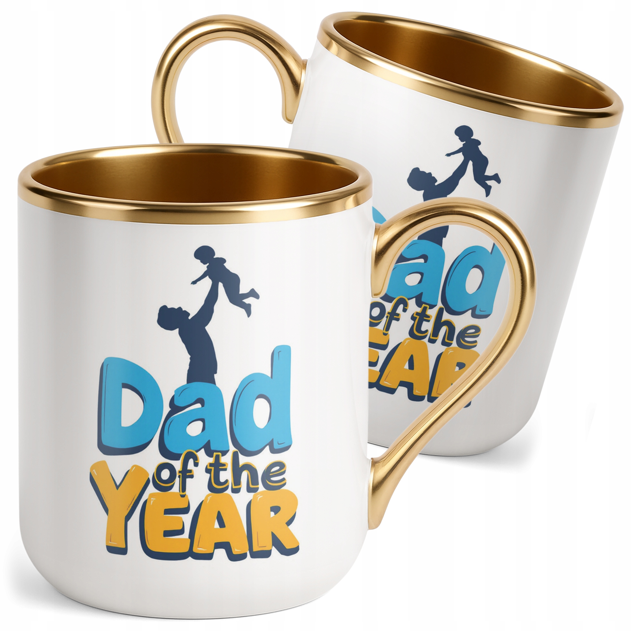 Kubek Premium Złoty Dzień Ojca Dla Taty Dad Of The Year Prezent