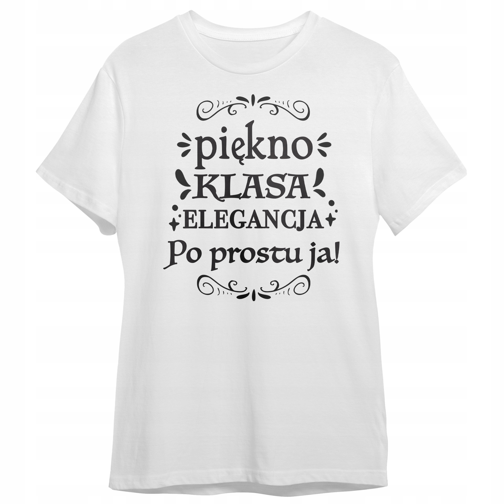 Koszulka Damska T-shirt Na Dzień Kobiet Piękno Klasa Elegancja
