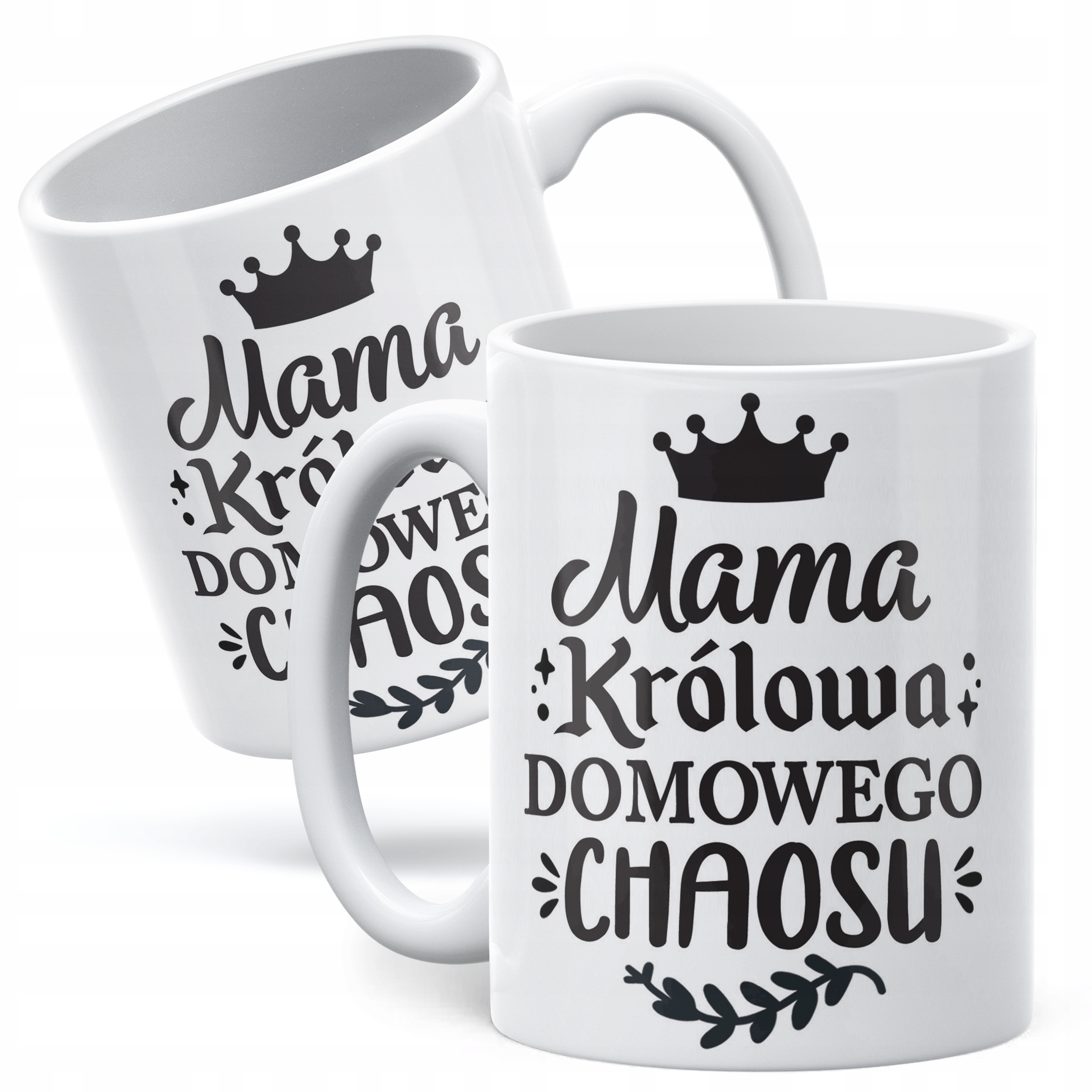 Kubek ceramiczny Dzień Matki Dla Mamy Prezent Królowa Domowego Chaosu
