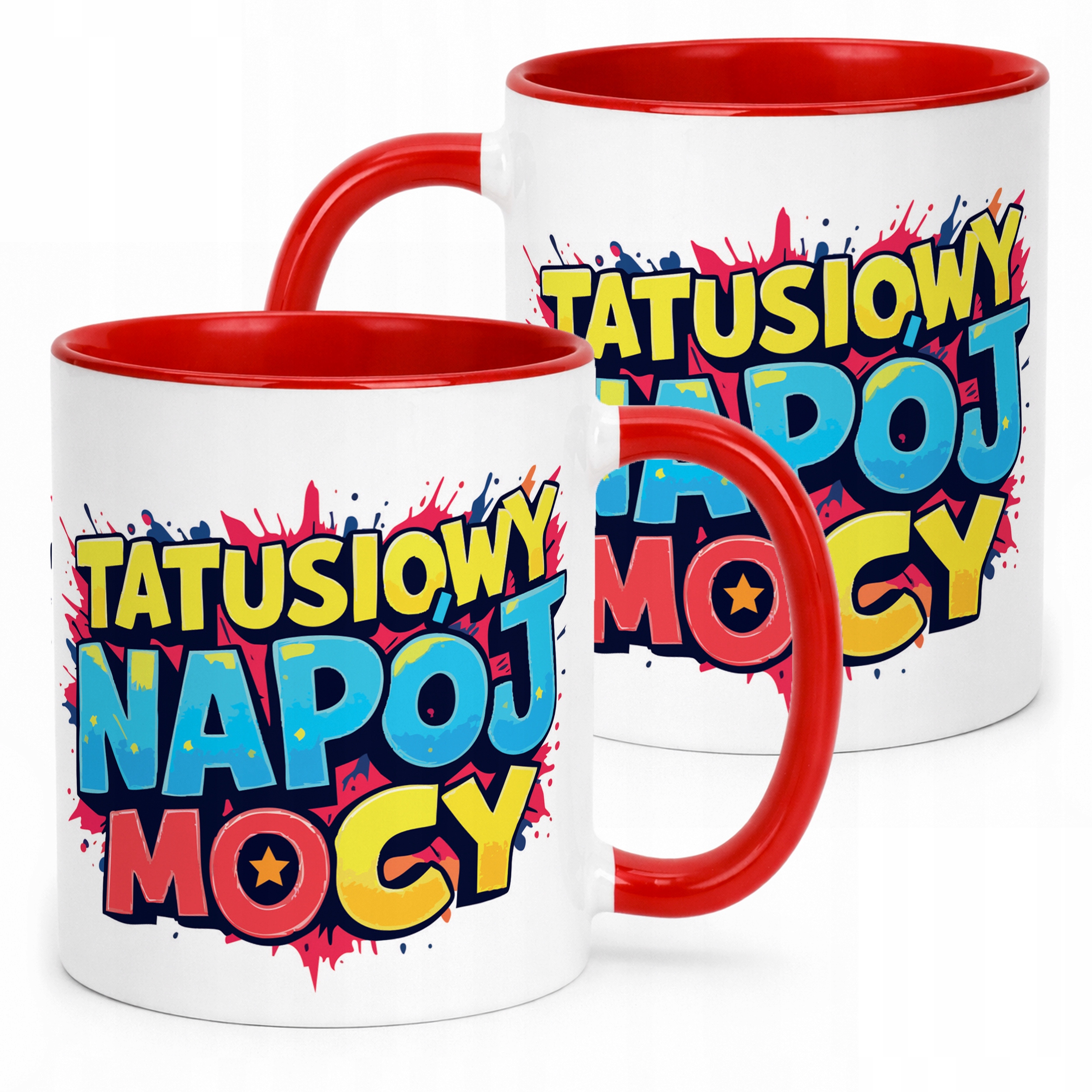 Kubek ceramiczny Dzień Ojca Dla Taty Tatusiowy Napój Mocy Prezent