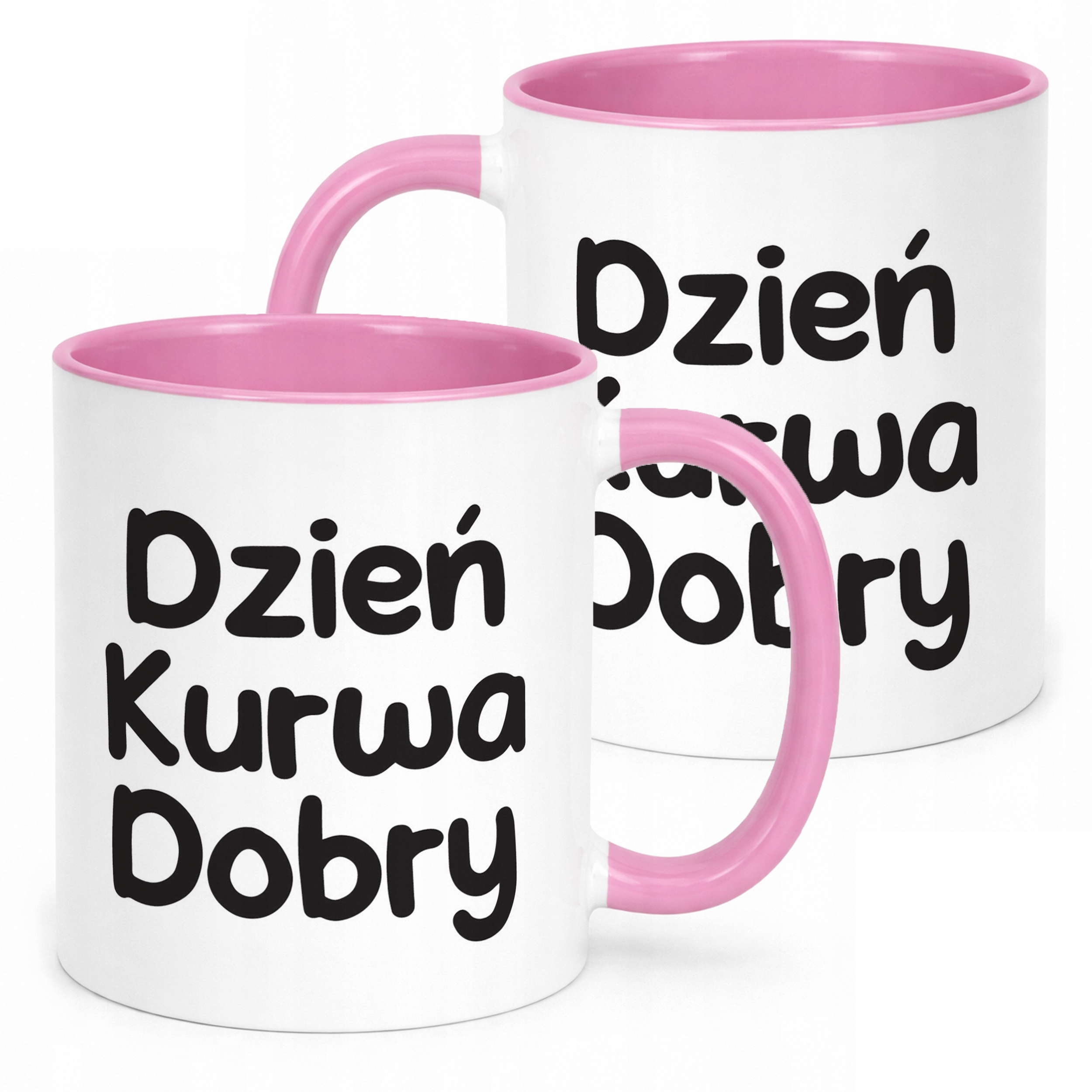 Kubek Różowy Dzień Ku*wa Dobry Śmieszny Zabawny Prezent