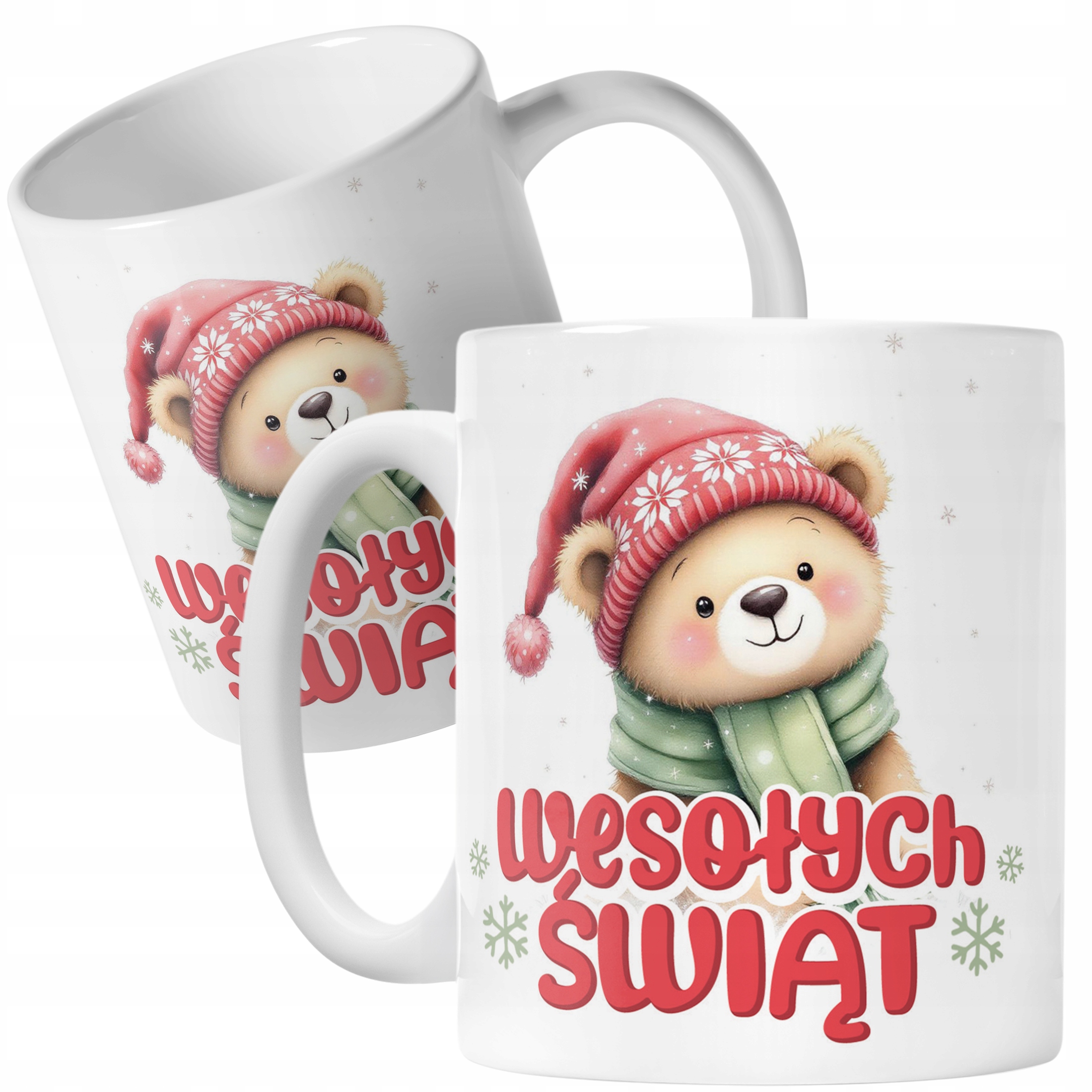 Kubek Ceramiczny Świąteczny Wesołych Świąt Boże Narodzenie Prezent