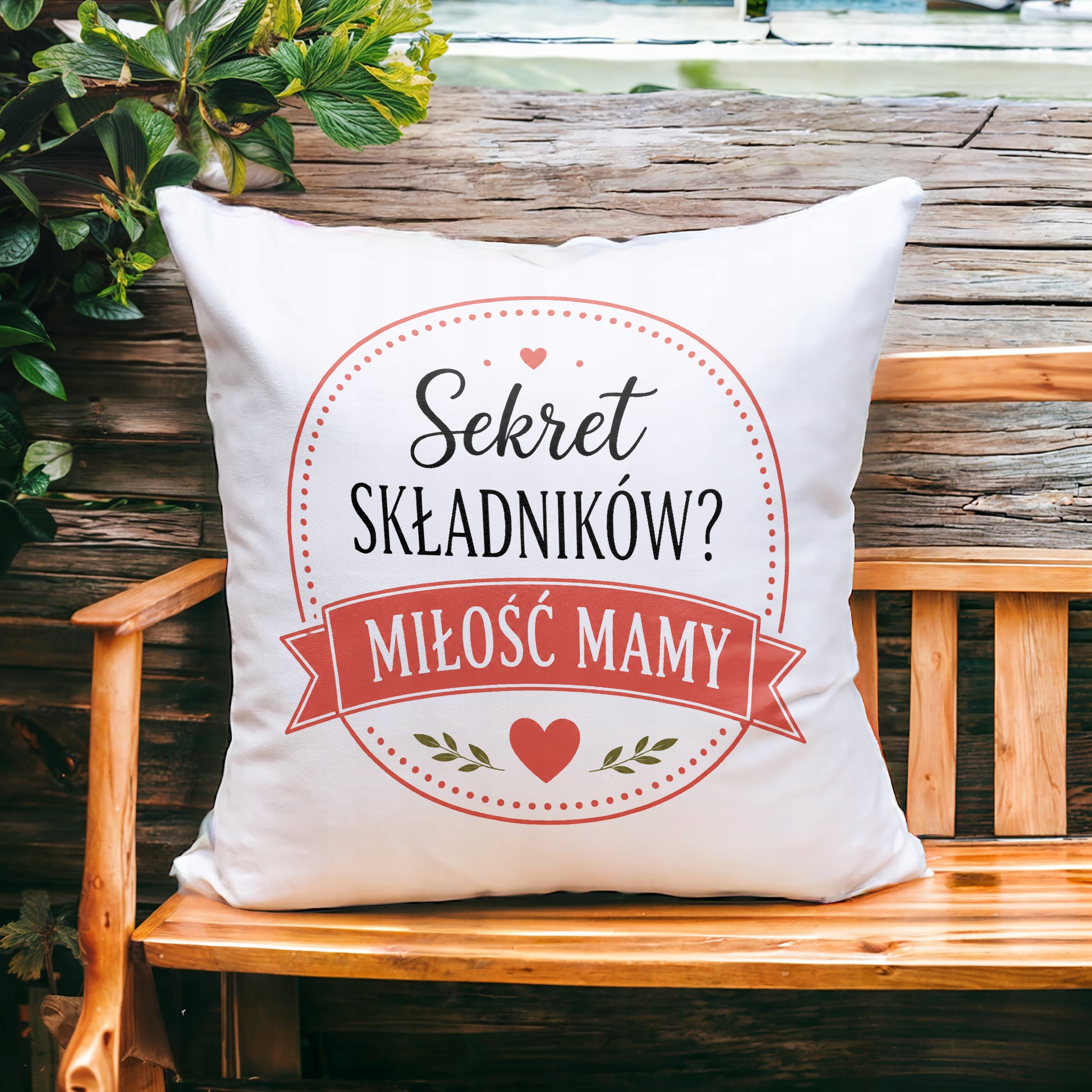 Poduszka 38x38cm prezent dla mamy na Dzień Matki pomysł na prezent mamy