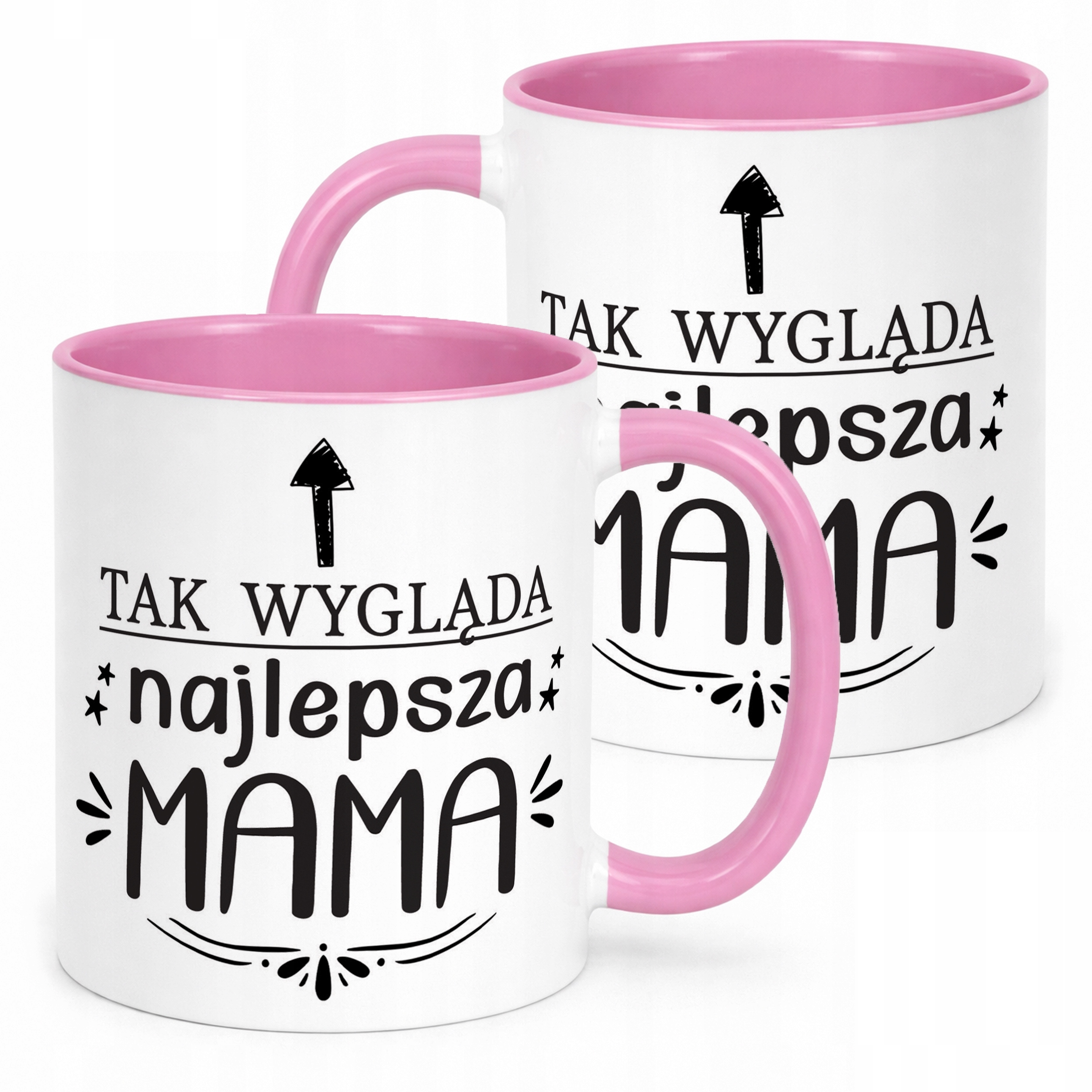 Kubek Różowy Dzień Matki Dla Mamy Prezent Tak Wygląda Najlepsza Mama