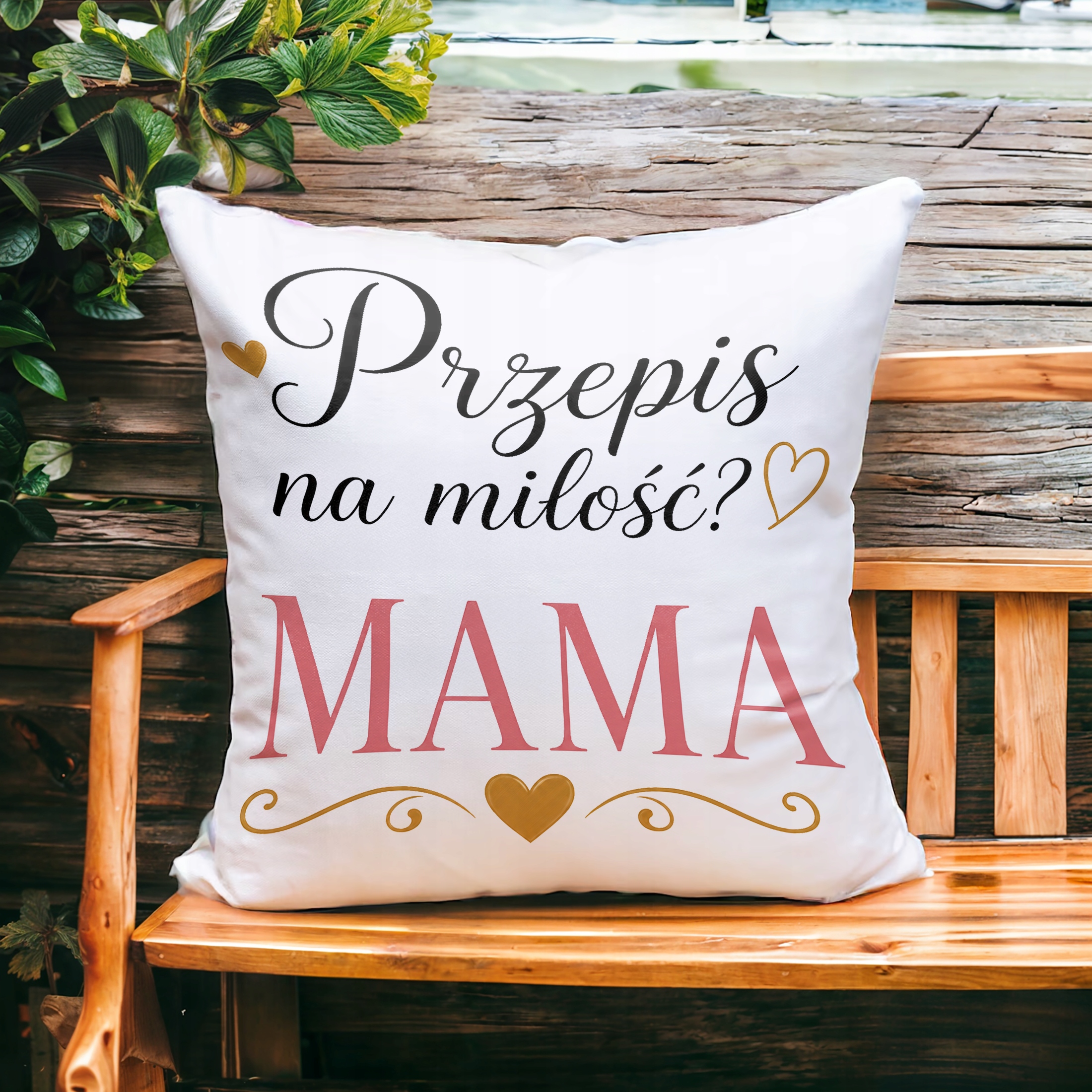 Poduszka 38x38cm dla mamy prezent na Dzień Matki miły upominek dla mamy