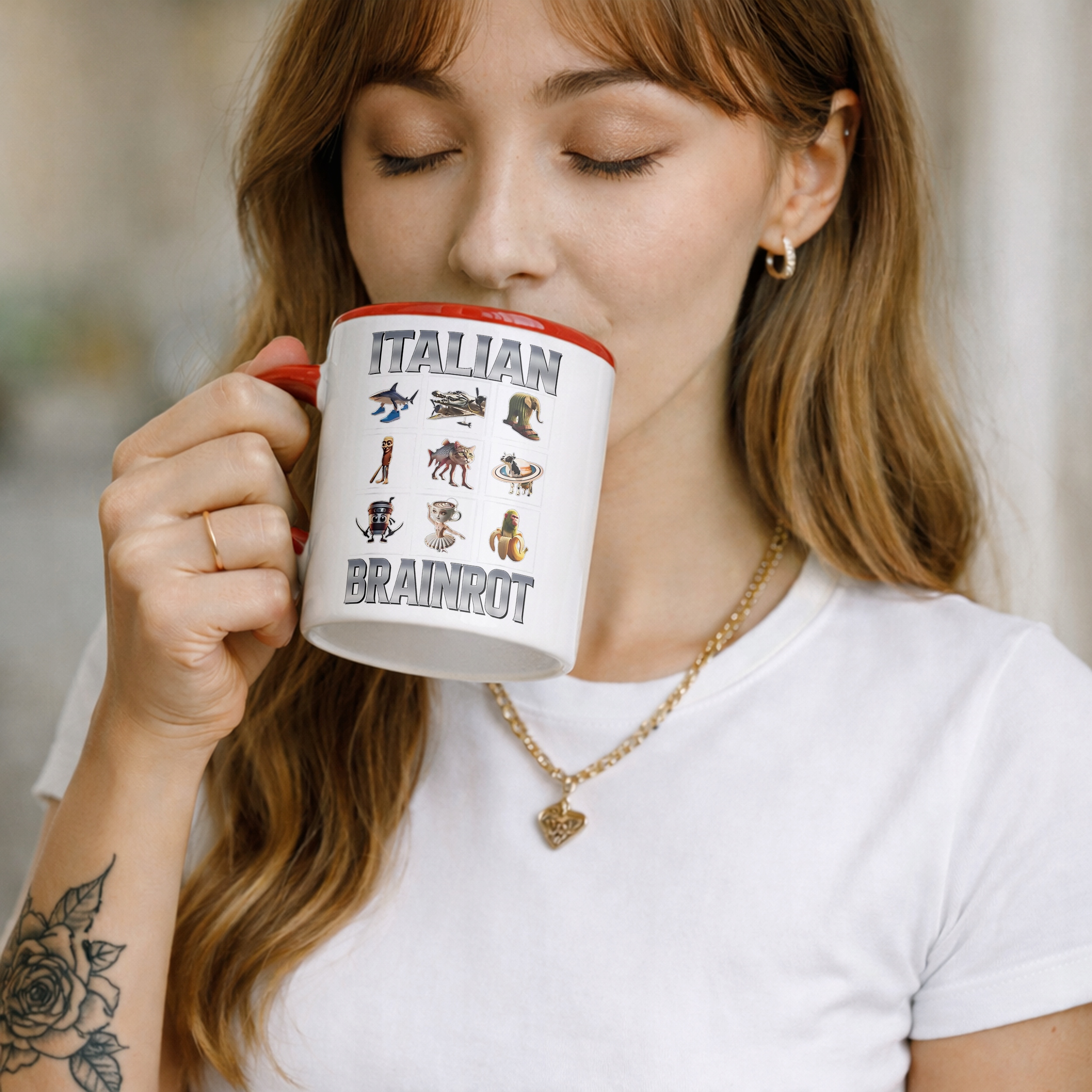 Kubek ceramiczny Italian Brainrott viral tiktok mem