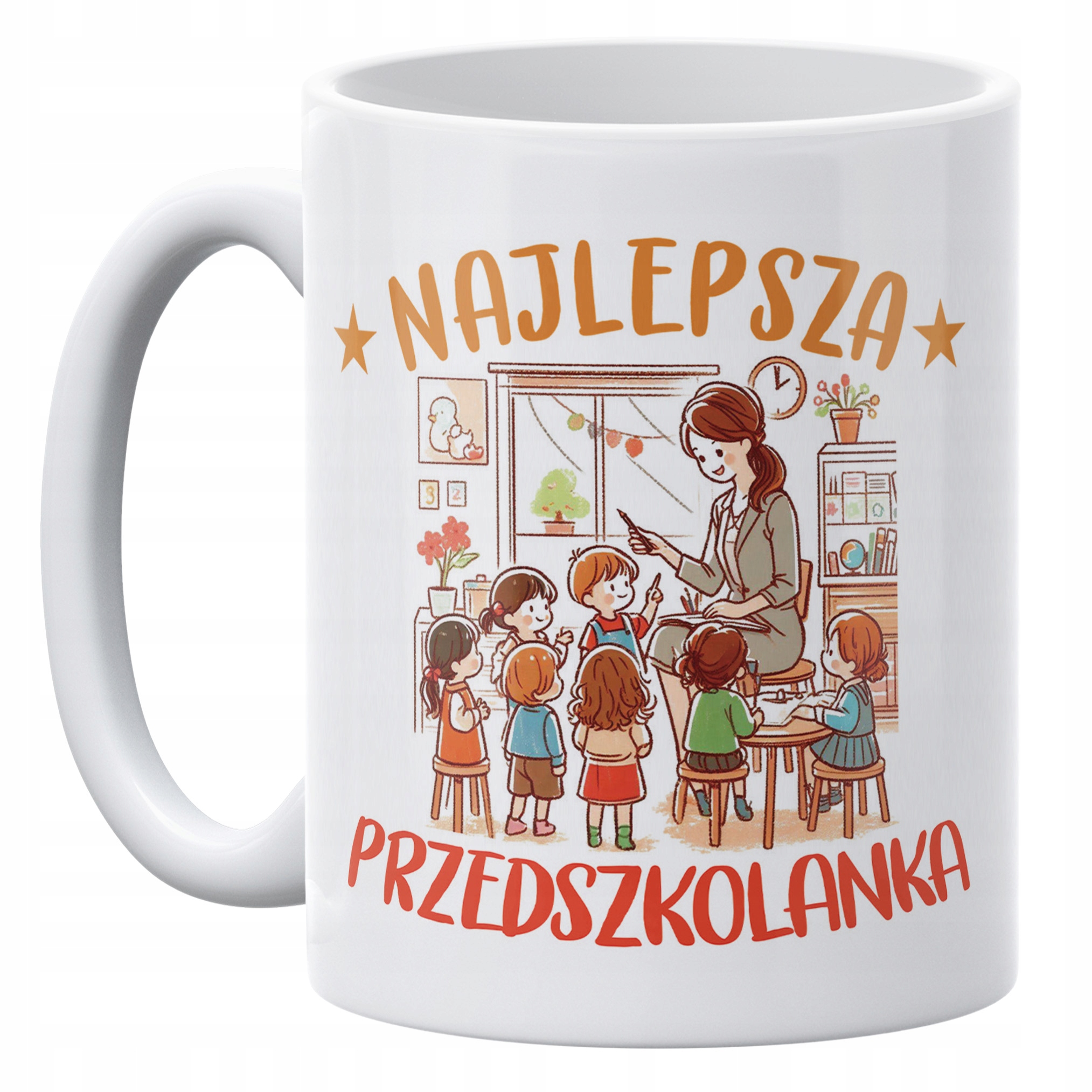 Zestaw kubek + torba z dnem Dla Przedszkolanki Dzień Nauczyciela Prezent