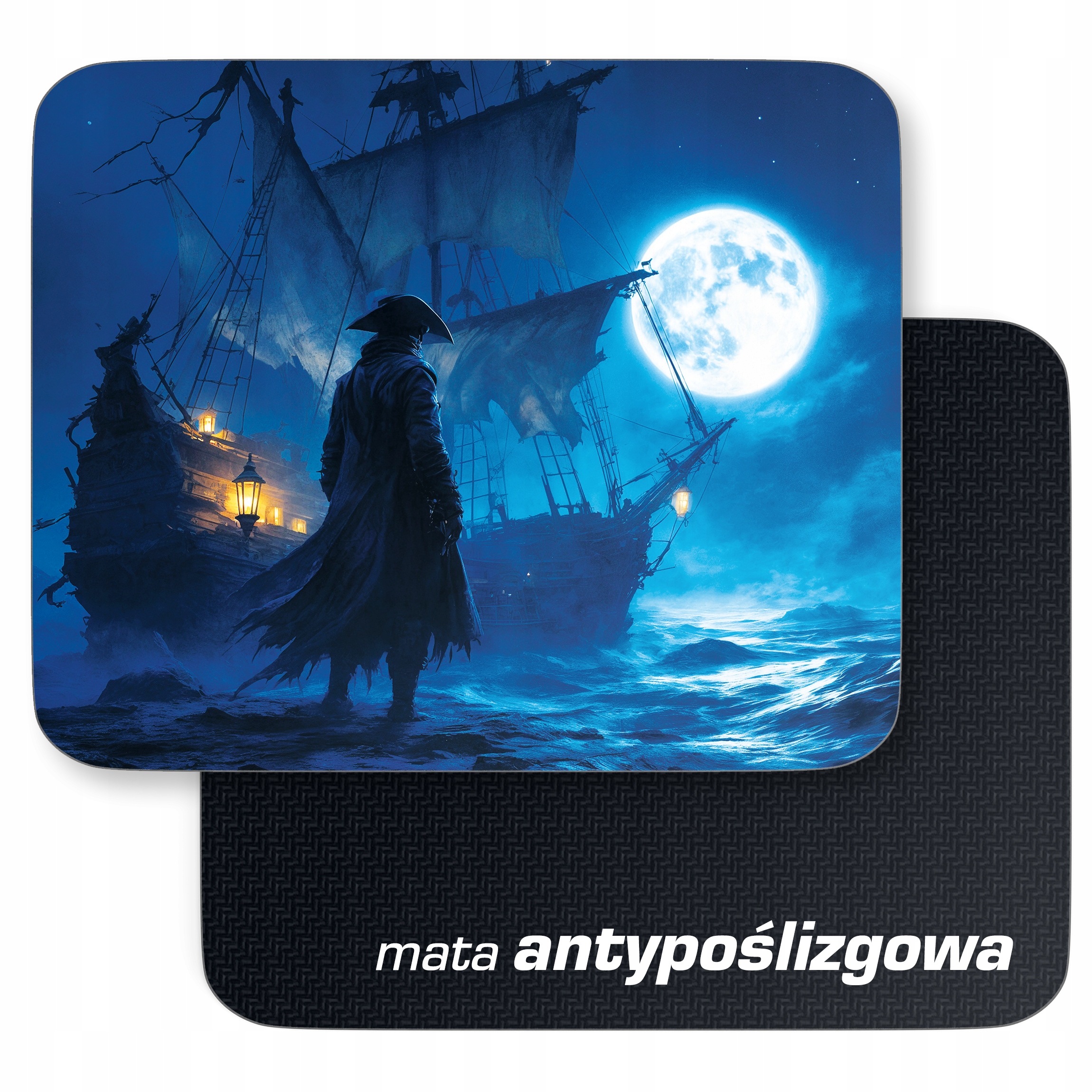 Podkładka pod mysz 22×18 cm Statek Piraci Pirat Czaszka
