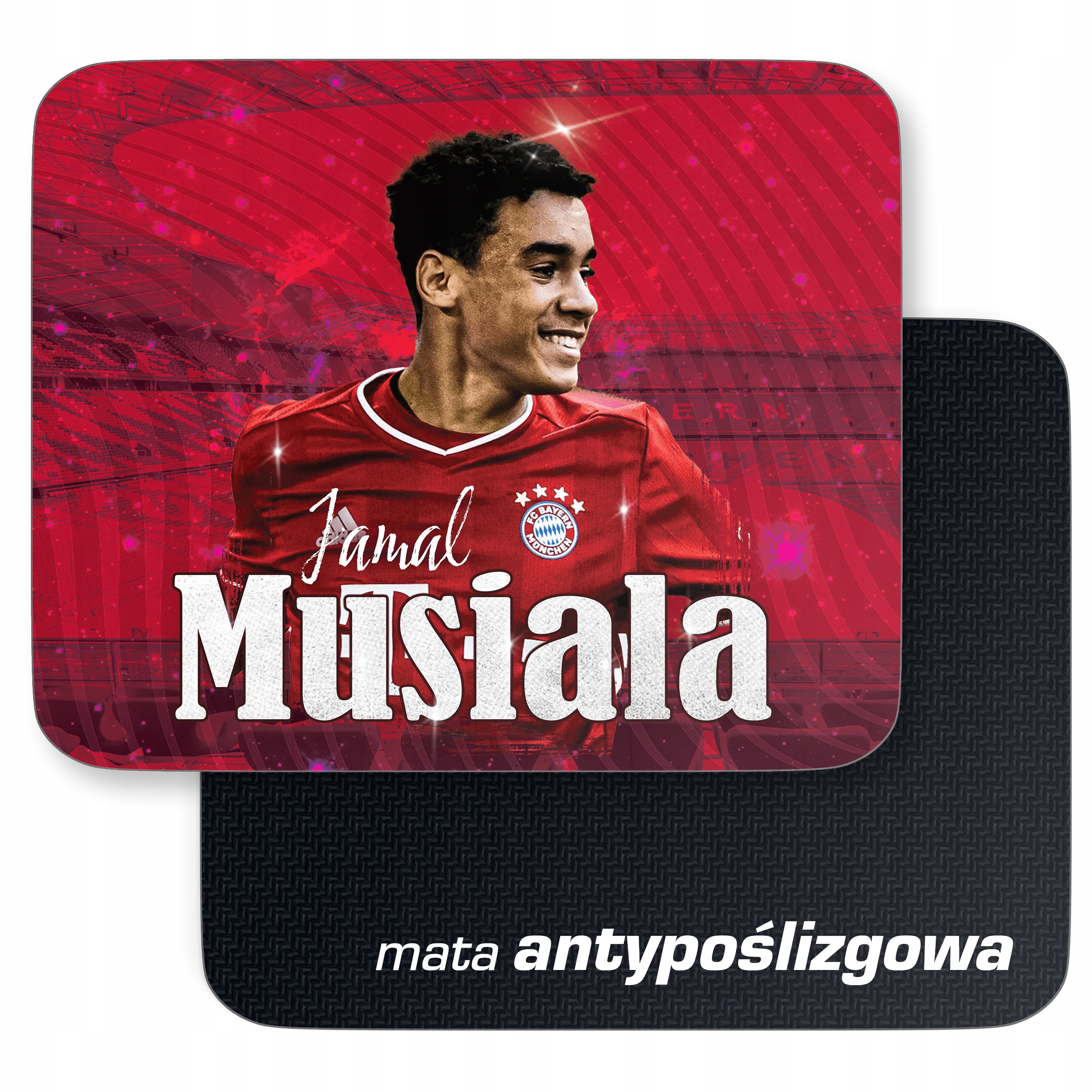 Zestaw Kubek Piłkarski + Podkładka pod mysz Jamal Musiala Bayern Monachium