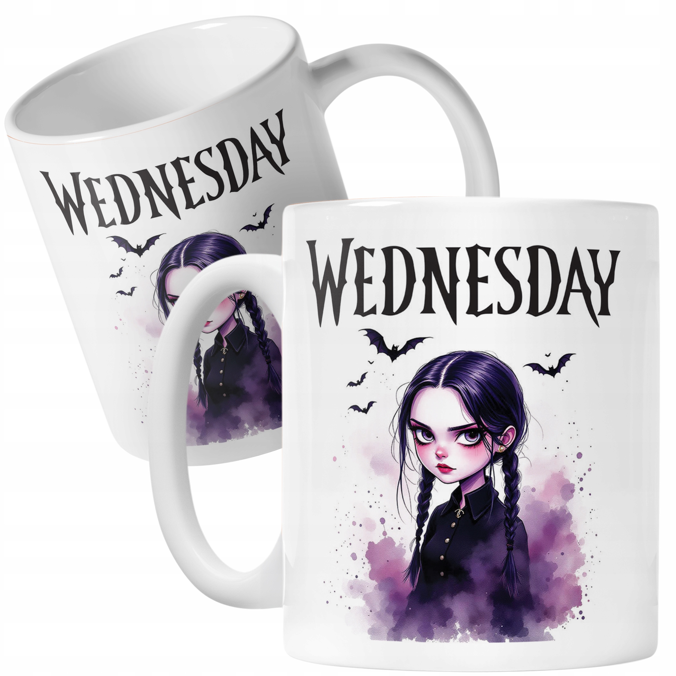 Kubek ceramiczny Nevermore Wednesday Addams Dla Fanów Prezent