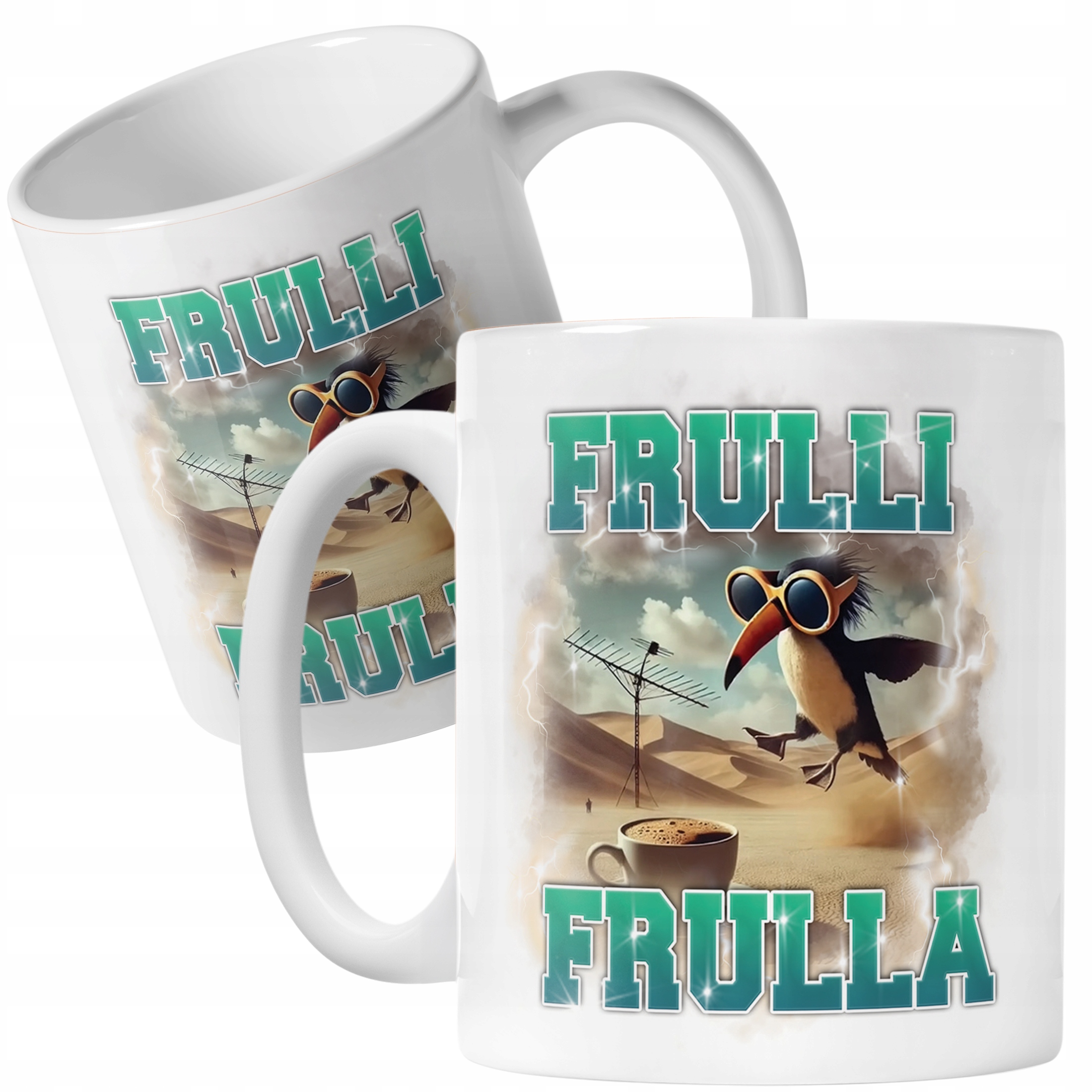 Kubek ceramiczny BRAINROT Frulli Frulla Memy Zabawny TikTok Viral