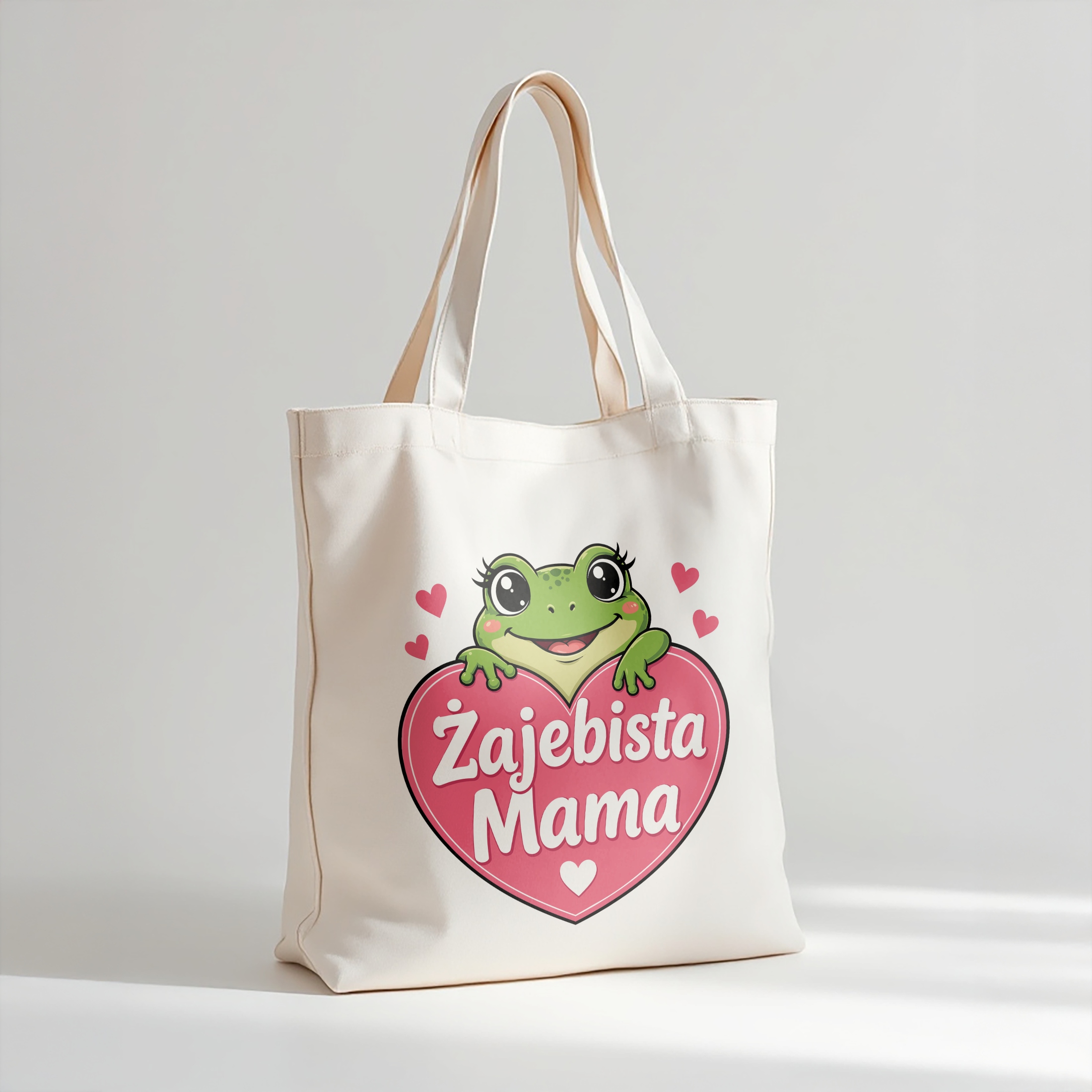 Dzień Matki prezent dla mamy torba bawełniana premium naturalna torba