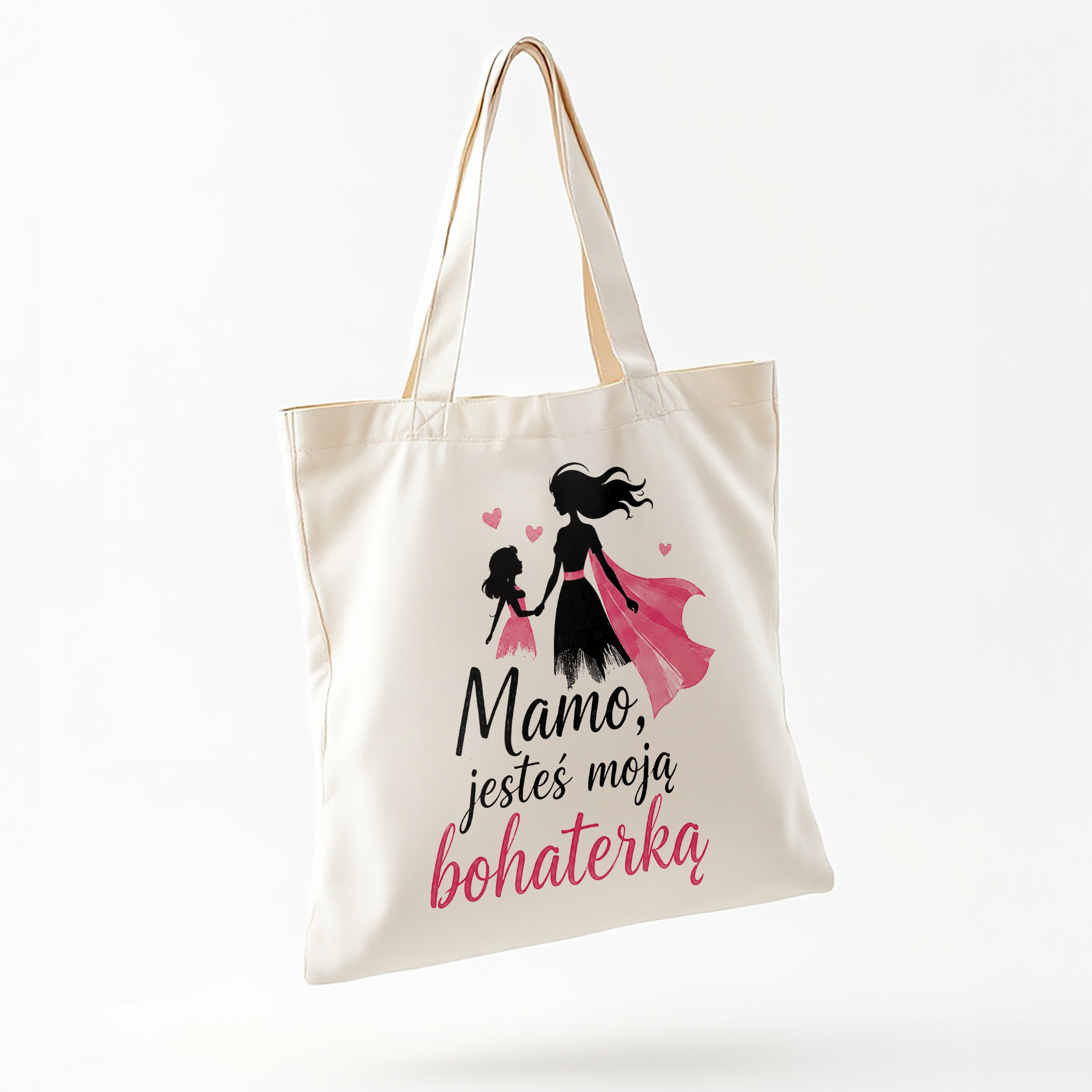 Dzień Matki prezent dla mamy torba bawełniana zakupowa torba dla mamy