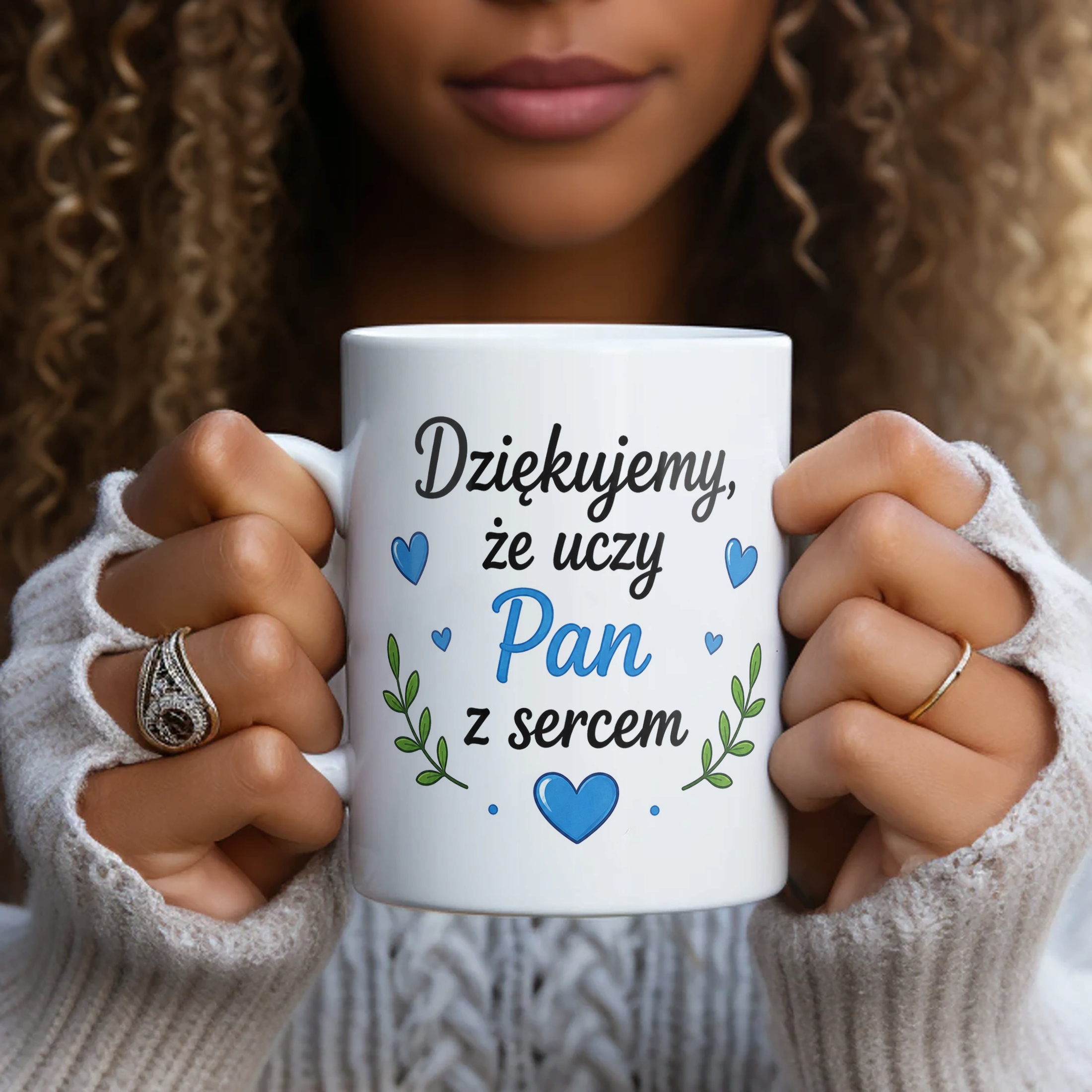 Kubek Dzień Nauczyciela Zakończenie Roku Dla Nauczyciela Prezent Upominek